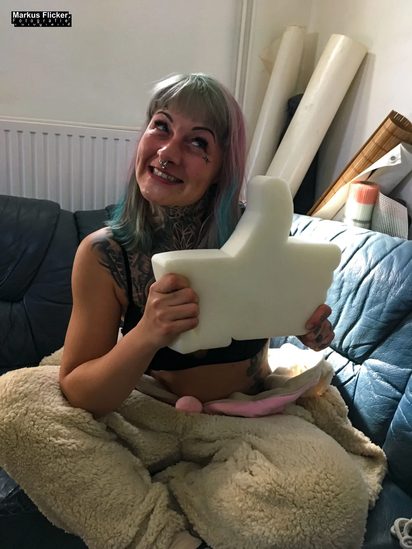 Making Of sexy Ostershooting im Fotostudio mit Hasen im Studio zu Ostern