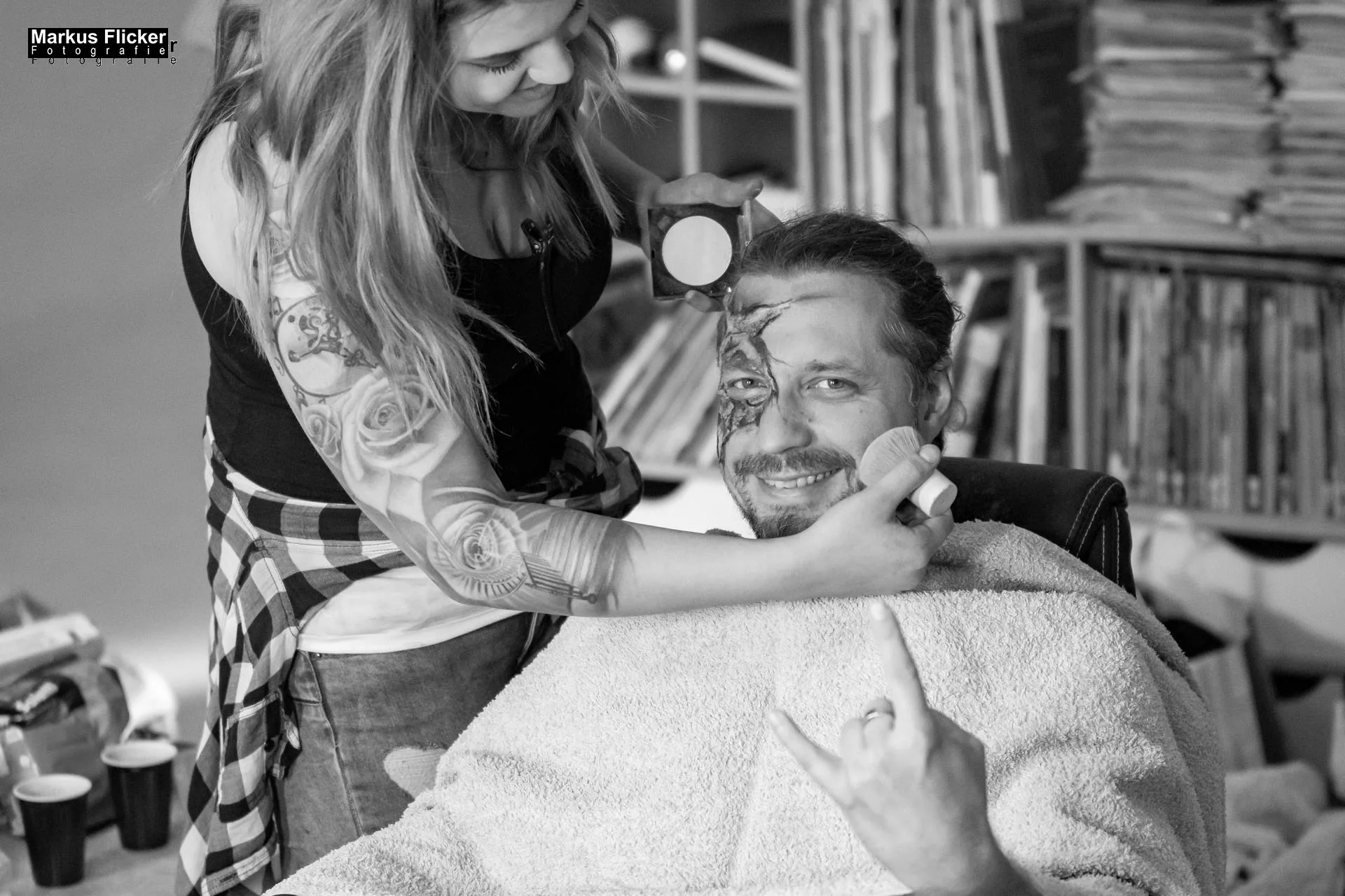 Making Of sexy Ostershooting im Fotostudio mit Hasen im Studio zu Ostern