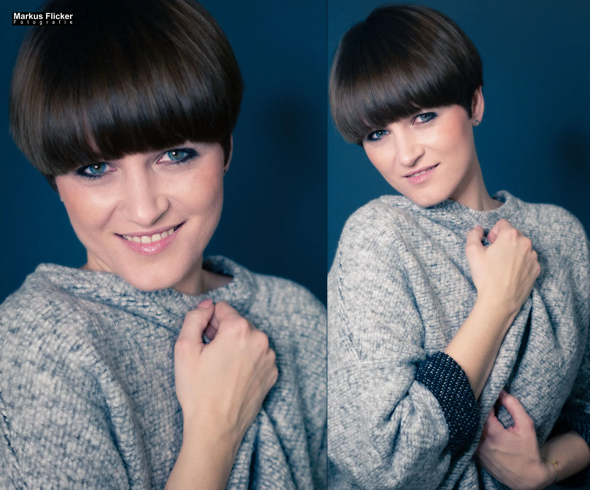 Portrait Fashion Fotoshooting mit Female Model Kerstin im Fotostudio