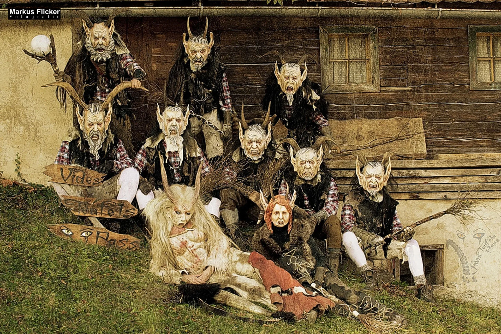 Vides Teufels Pass Perchten Krampus Fotoshooting Steinbruch Lost Places Adobe Photoshop Digiart Bildbearbeitung Vides Teufels Pass Perchten Fotoshooting