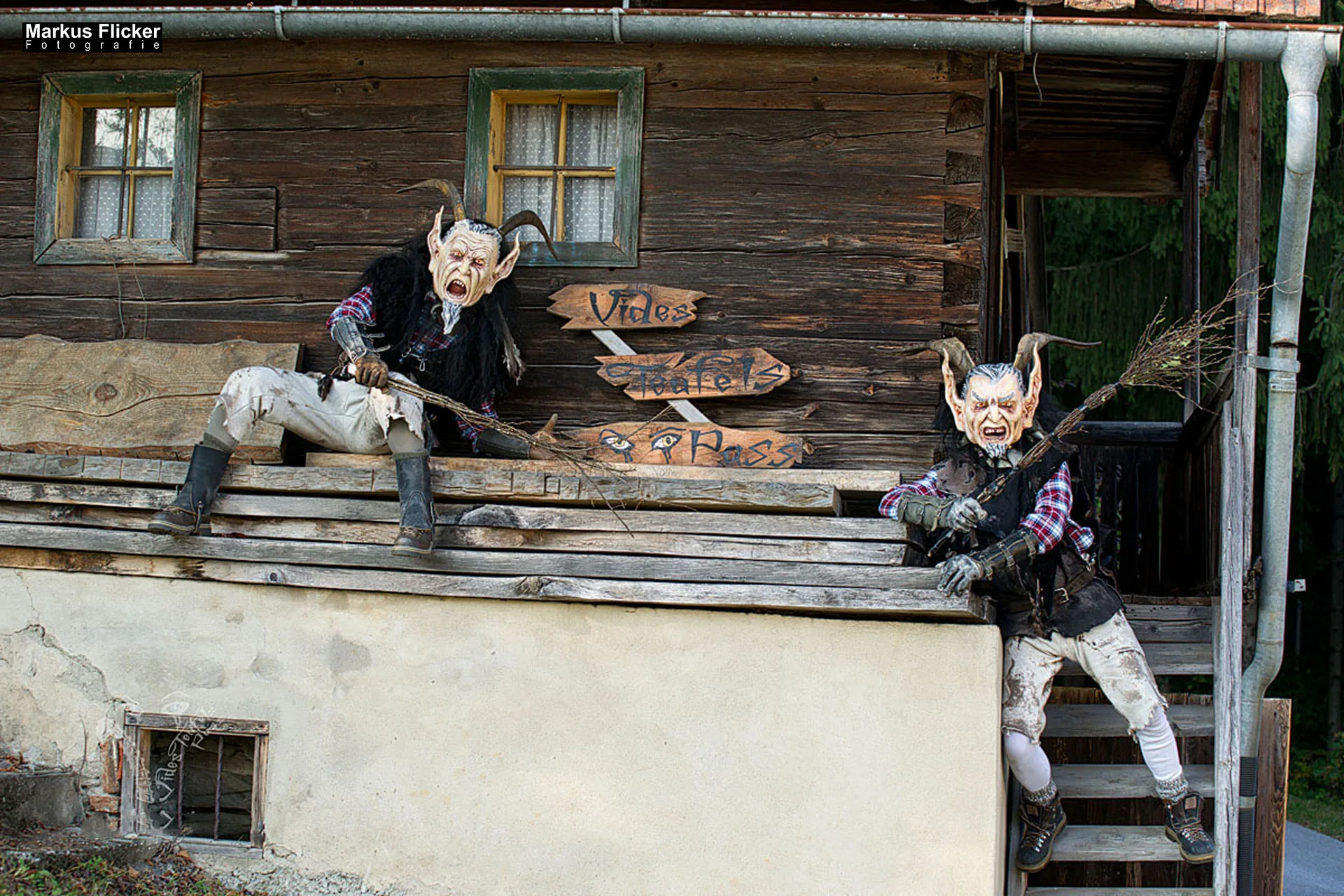 Vides Teufels Pass Perchten Krampus Fotoshooting Steinbruch Lost Places Adobe Photoshop Digiart Bildbearbeitung Vides Teufels Pass Perchten Fotoshooting