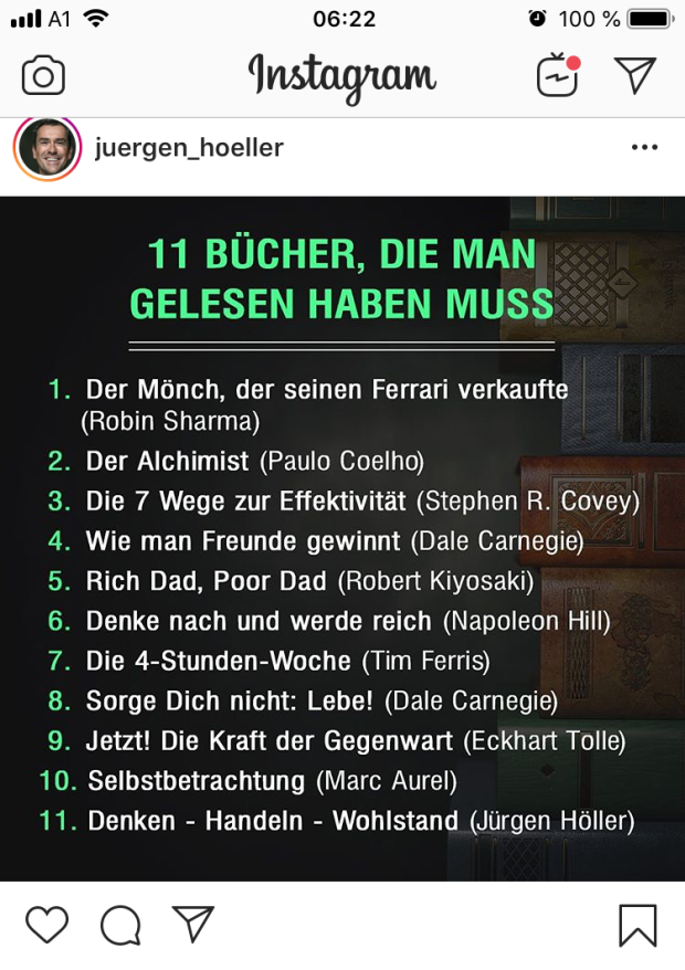 Buchtipps von Jürgen Höller 11 Bücher die man gelesen haben muss Buchtipps von Jürgen Höller