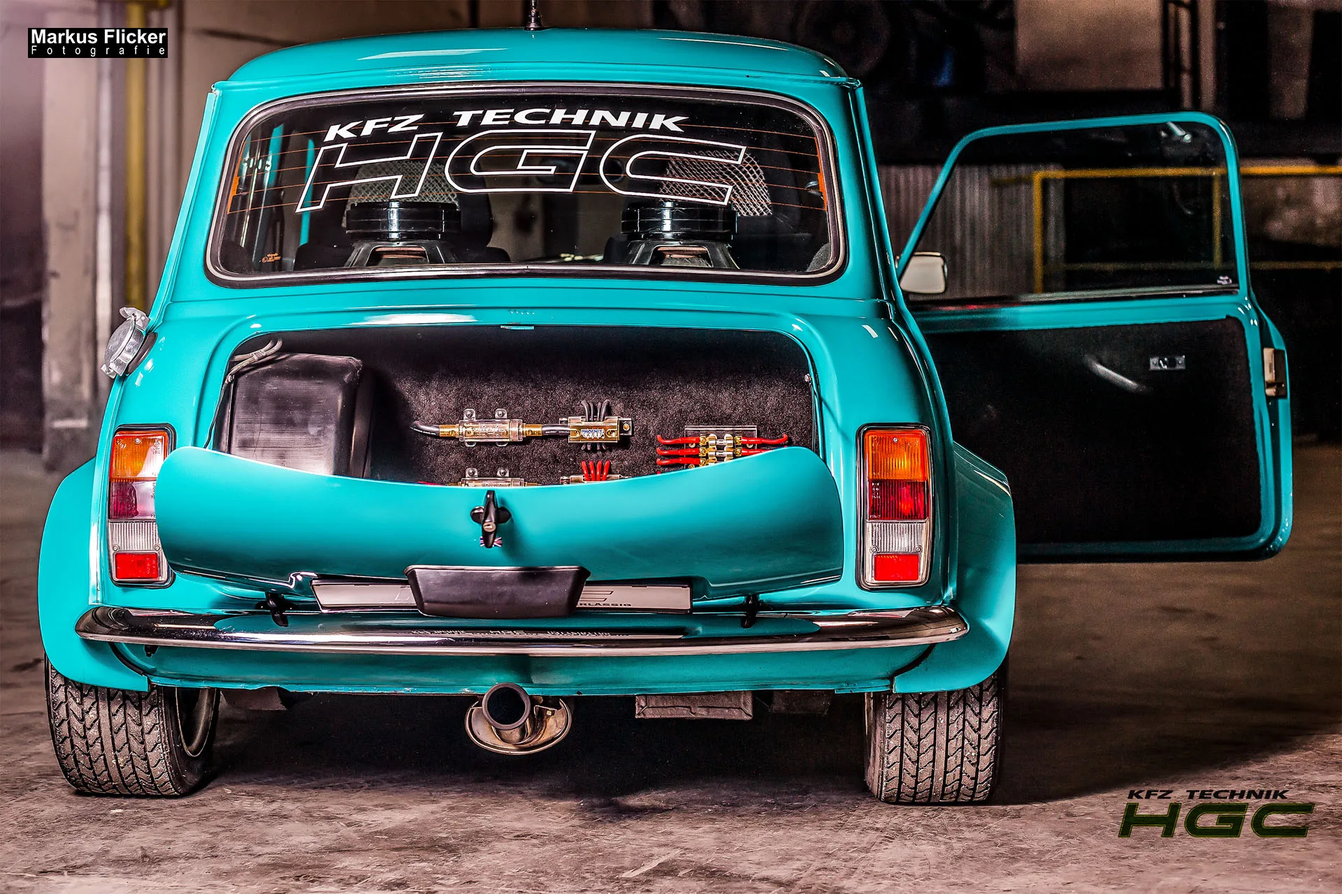 Portfolio Fotografie Videografie Fotograf Videograf Graz Steiermark Österreich Austin Mini Cooper KFZ Technik HGC Carstyling