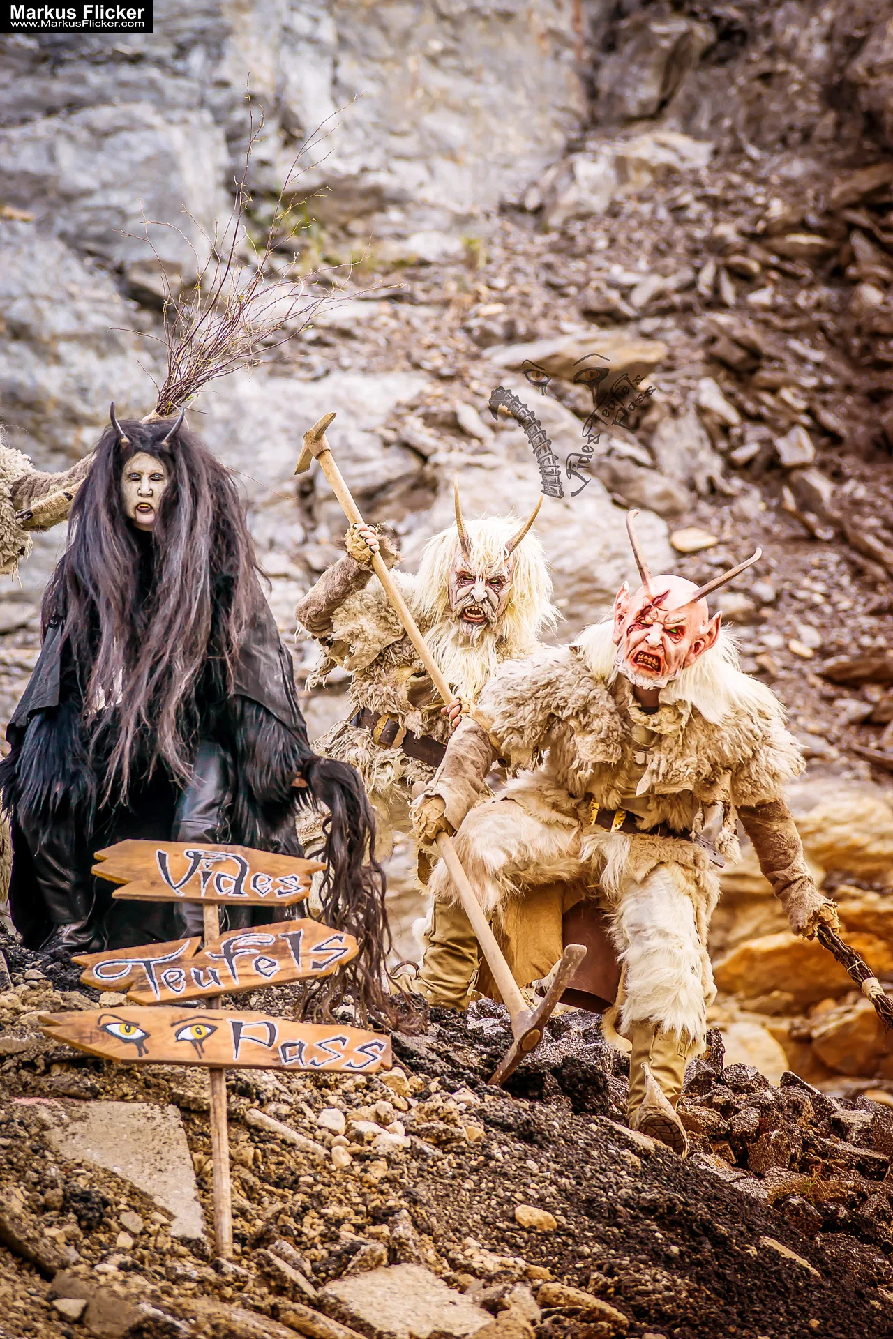 Vides Teufels Pass Perchten Krampus Fotoshooting Steinbruch Lost Places Adobe Photoshop Digiart Bildbearbeitung Vides Teufels Pass Perchten Krampus Fotoshooting im Steinbruch