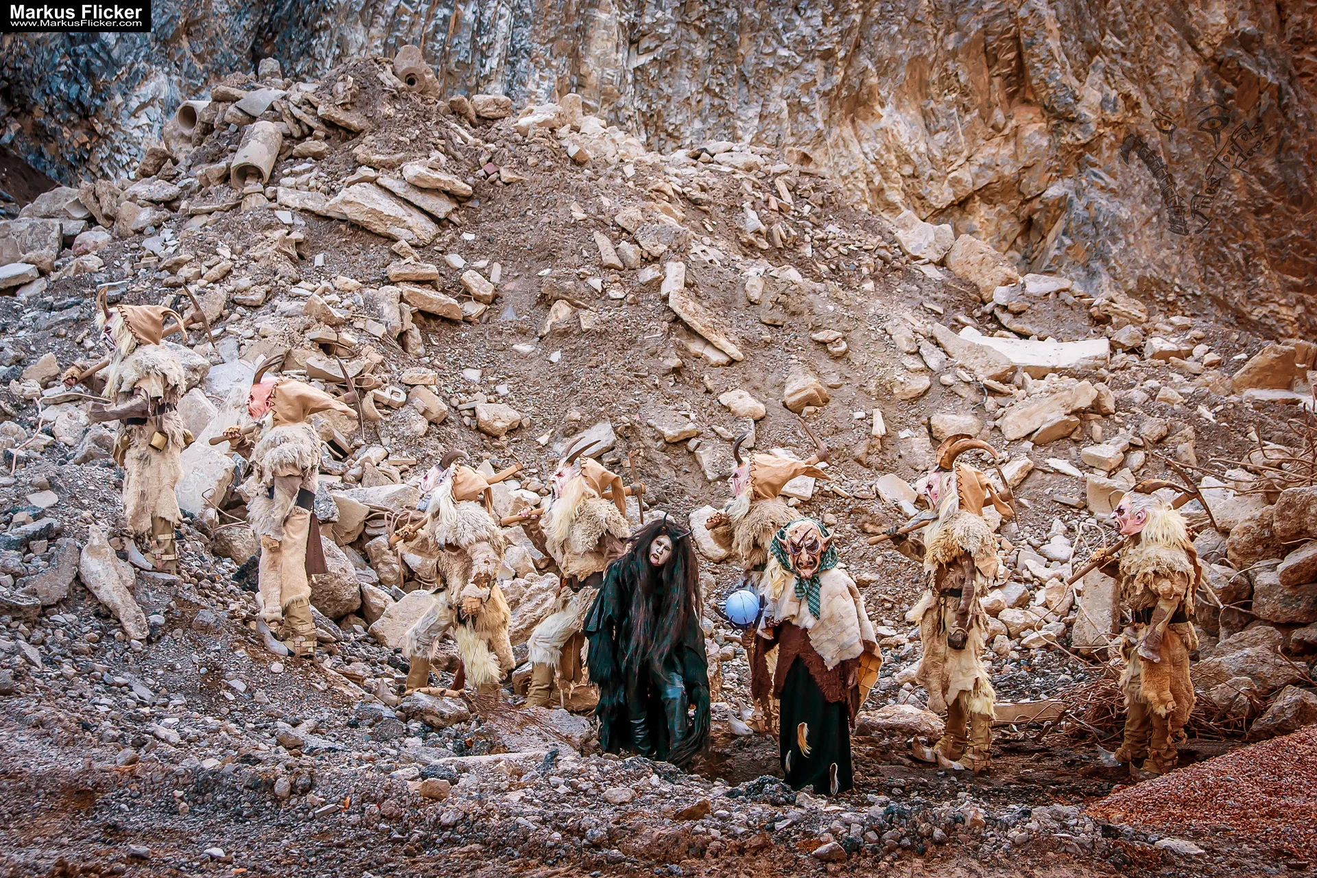 Vides Teufels Pass Perchten Krampus Fotoshooting Steinbruch Lost Places Adobe Photoshop Digiart Bildbearbeitung Vides Teufels Pass Perchten Krampus Fotoshooting im Steinbruch