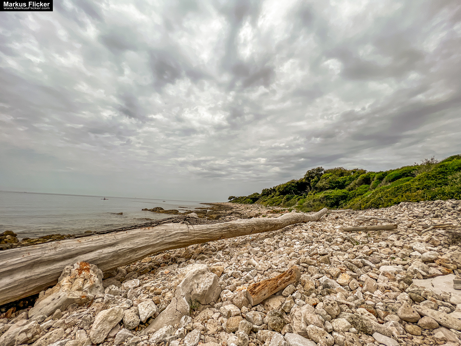 Mon Perin Camping und Strand Sv. Jakov mit Insel Otočić Kolona Bale Valle Istrien Kroatien an der Adria