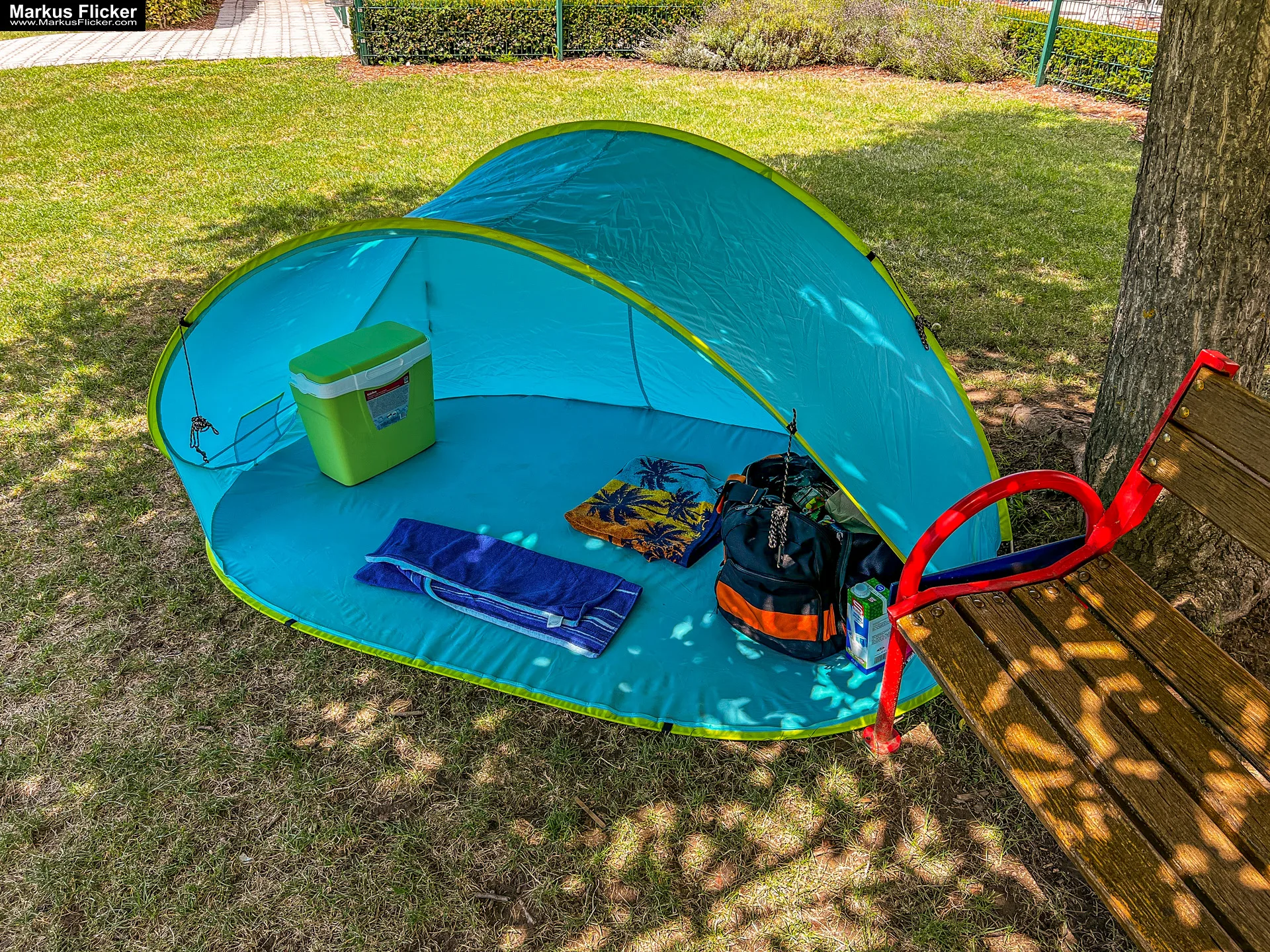 Pop Up Strandmuschel Wurfzelt Sonnenschutz Windschutz Regenschutz #reisetipp