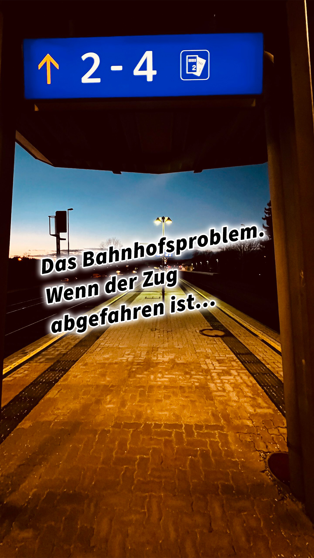 Das Bahnhofsproblem. Wenn der Zug abgefahren ist... #GedankenZumLeben