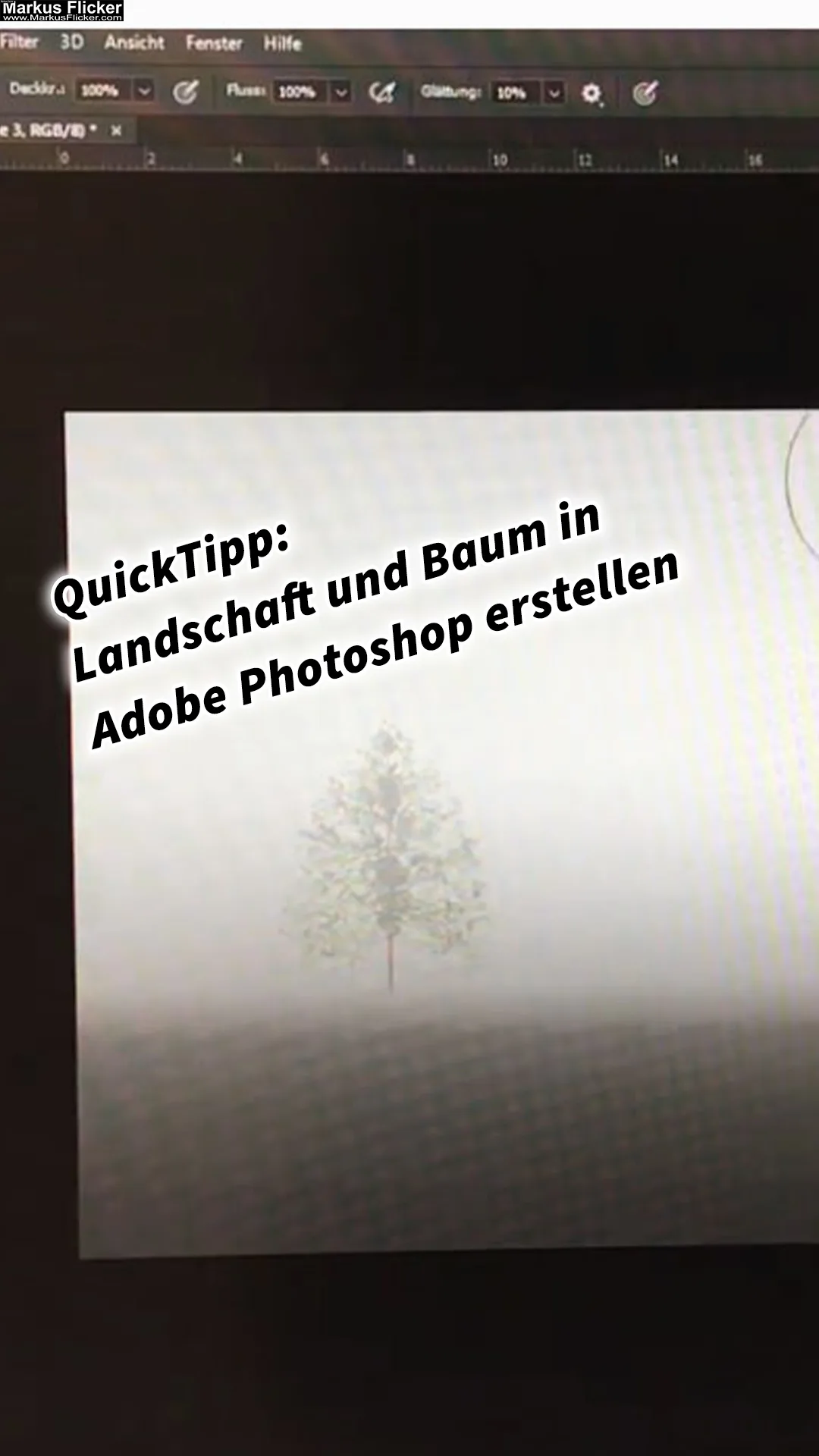 Landschaft und Baum in Adobe Photoshop erstellen