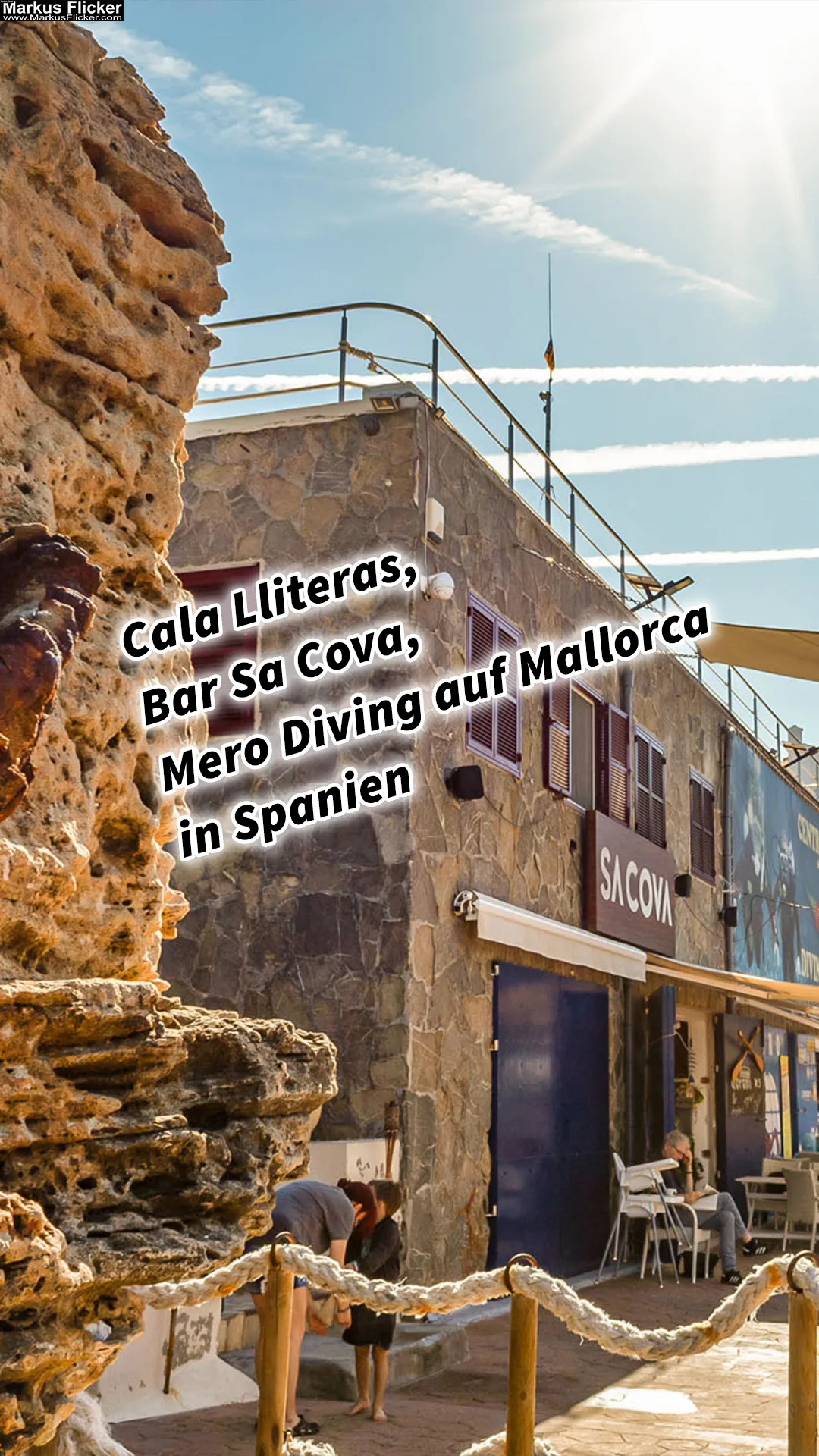 Cala Lliteras, Bar Sa Cova, Mero Diving auf Mallorca in Spanien