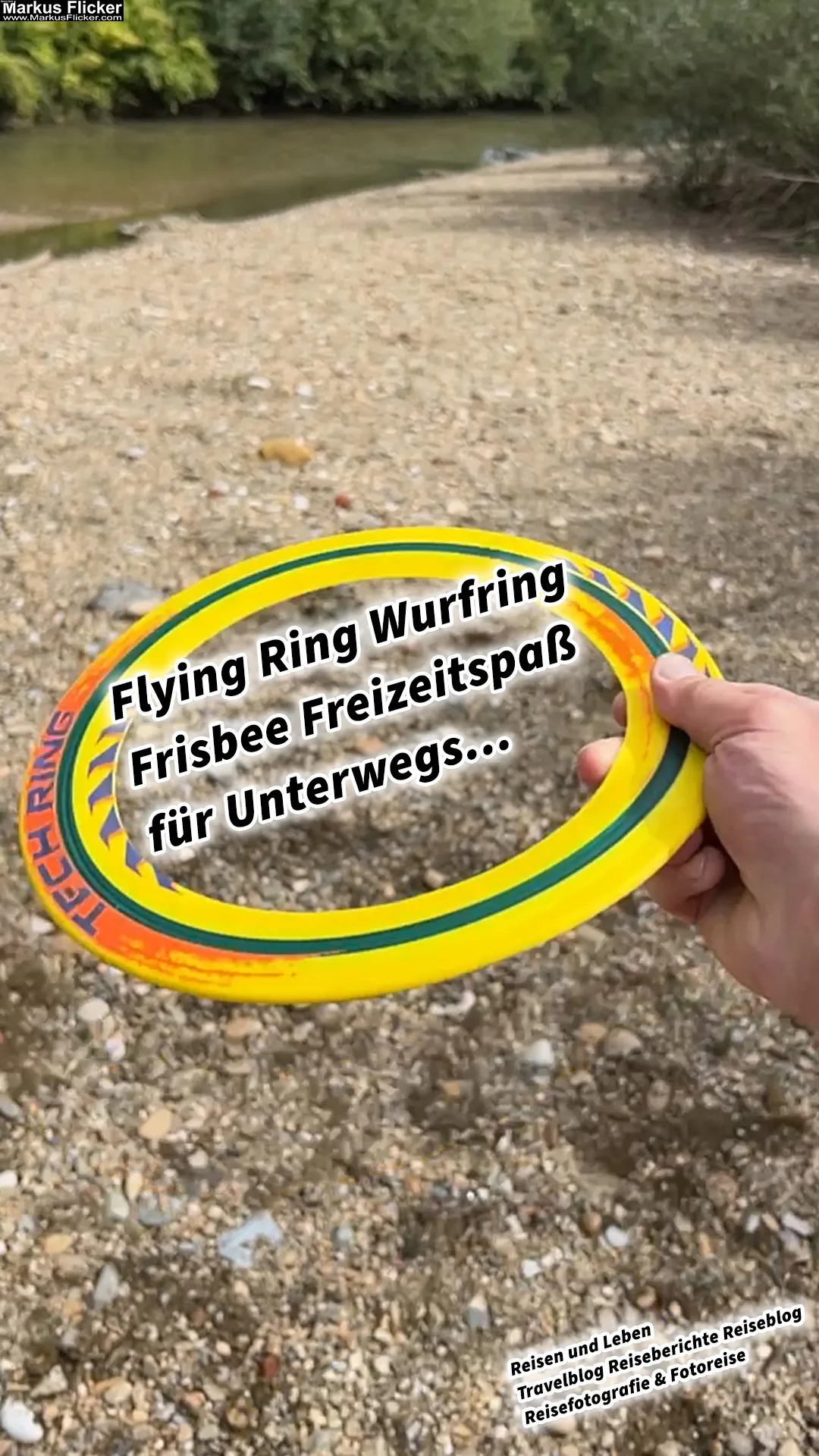 Flying Tech Ring Wurfring Frisbee Freizeitspaß für Unterwegs...