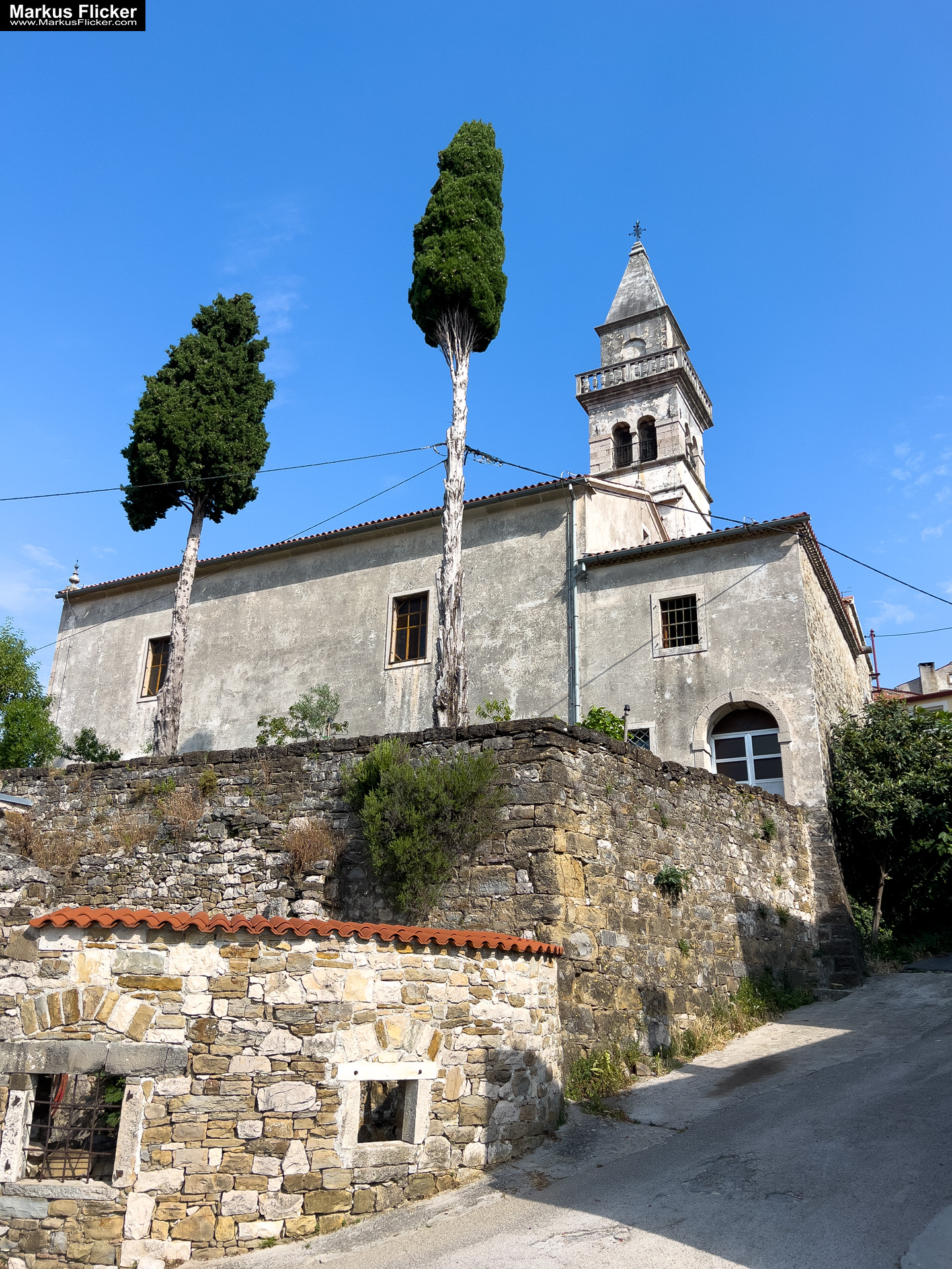 Krkavče Dorf in Slowenien Nähe Koper Krkavče Dorf in Slowenien Nähe Koper