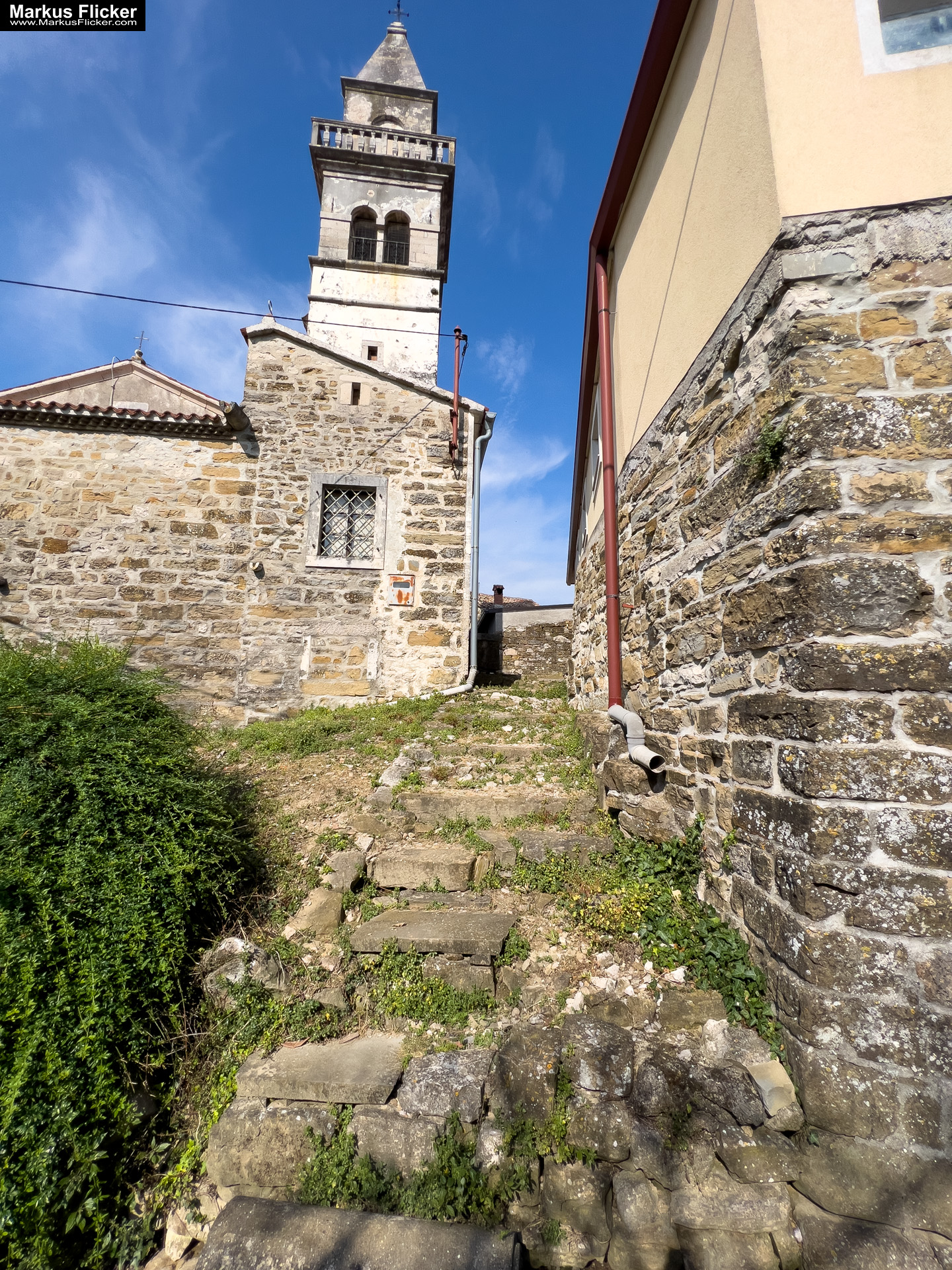 Krkavče Dorf in Slowenien Nähe Koper Krkavče Dorf in Slowenien Nähe Koper