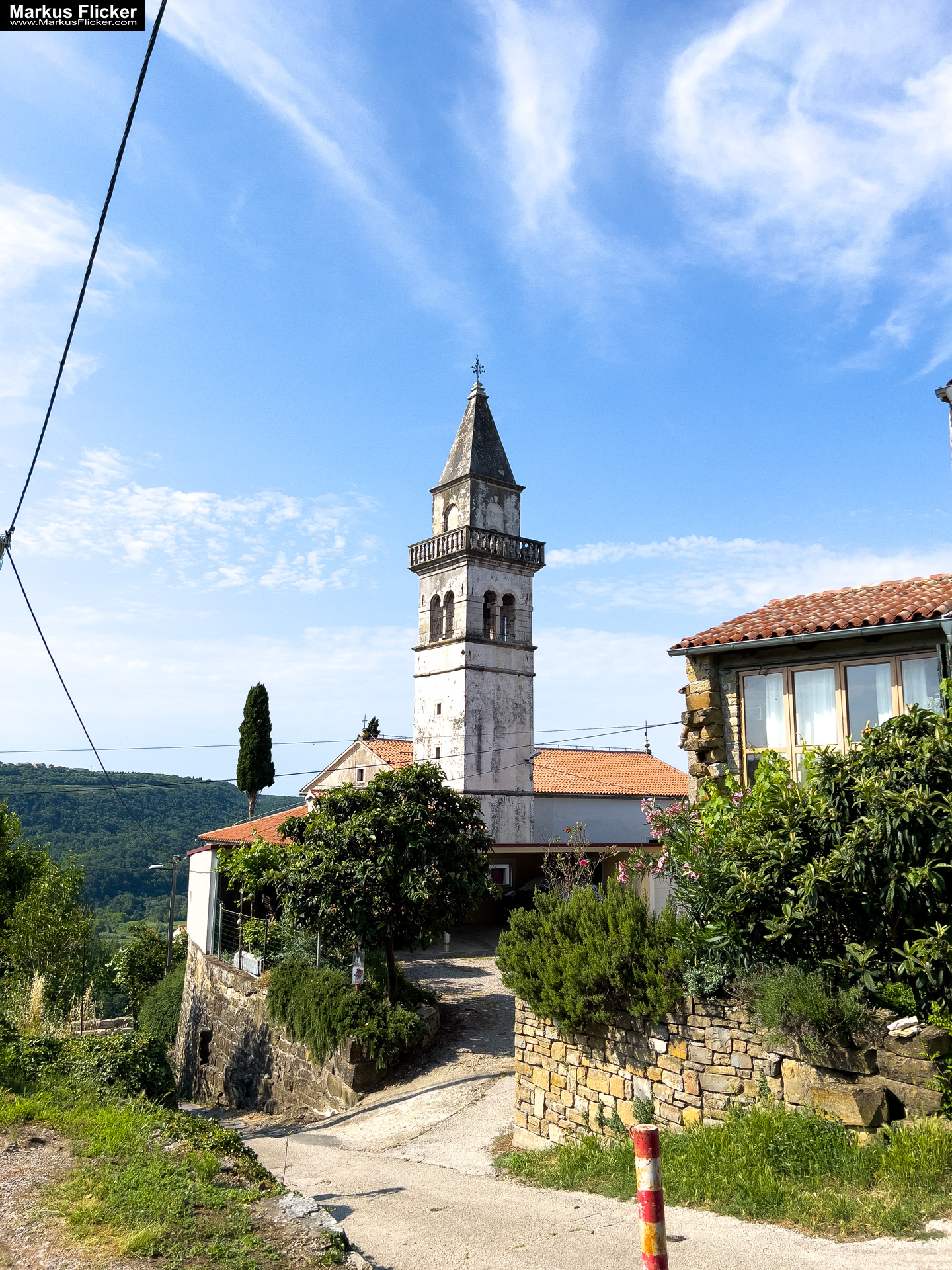 Krkavče Dorf in Slowenien Nähe Koper Krkavče Dorf in Slowenien Nähe Koper