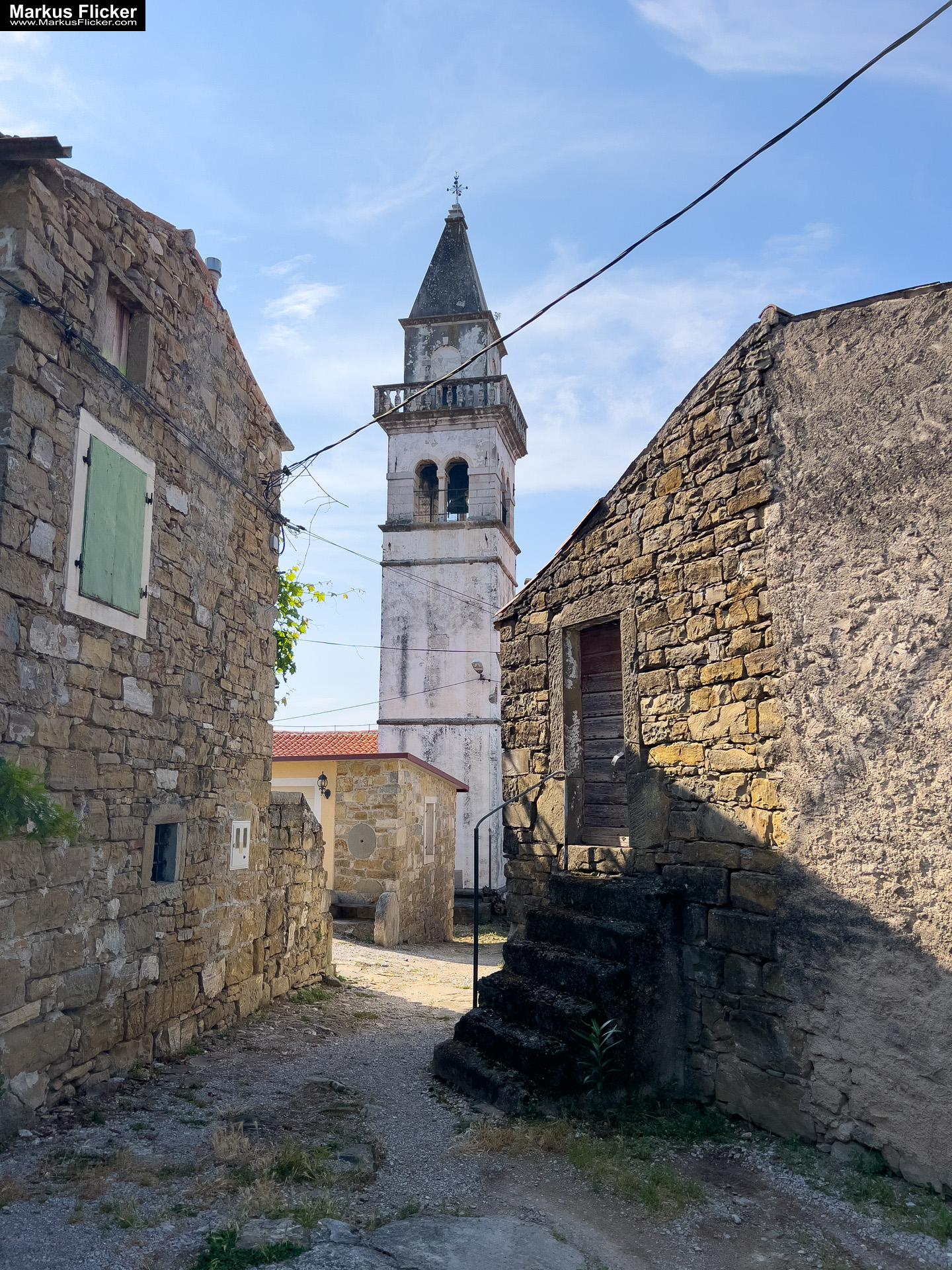 Krkavče Dorf in Slowenien Nähe Koper Krkavče Dorf in Slowenien Nähe Koper