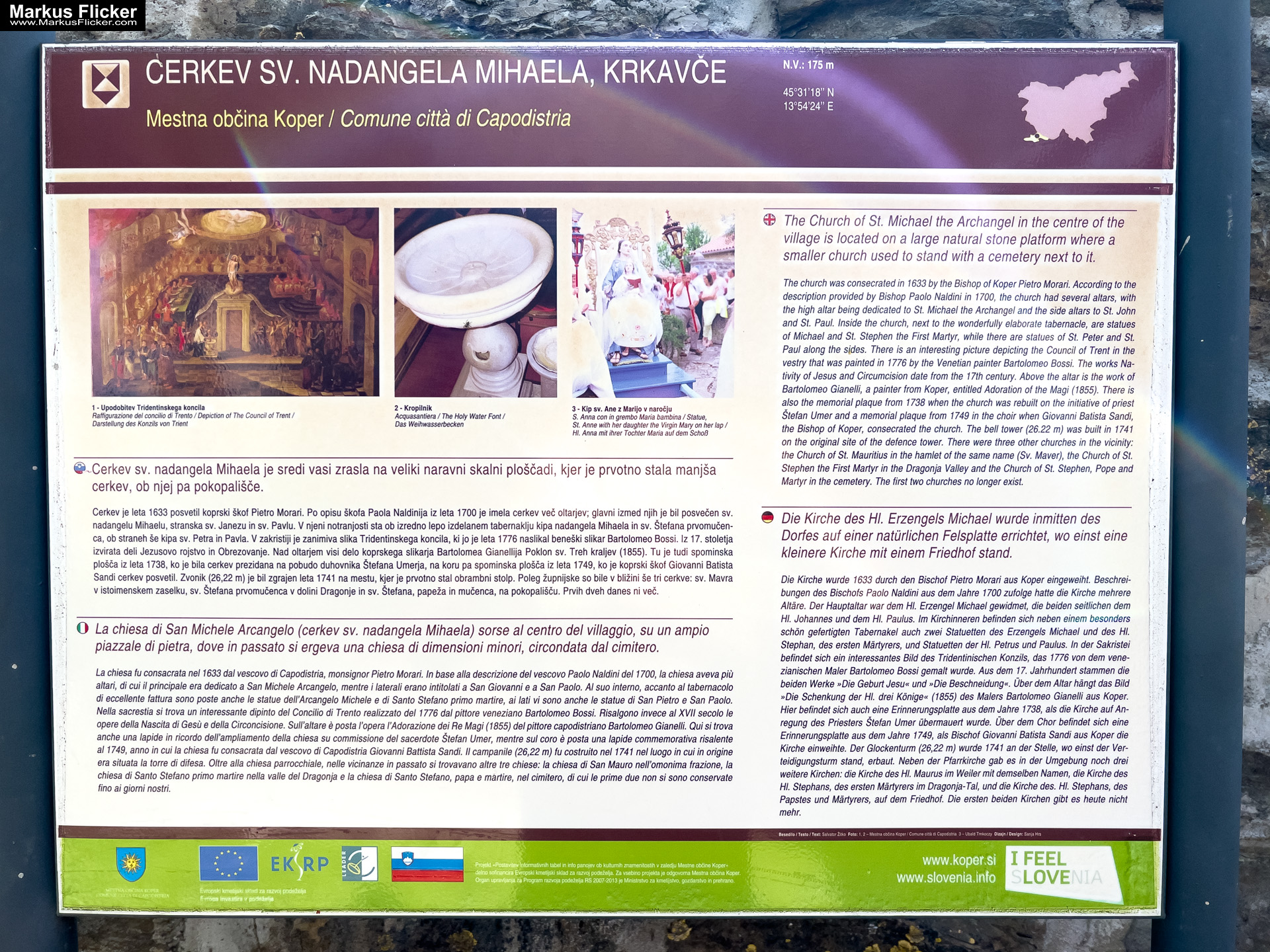 Krkavče Dorf in Slowenien Nähe Koper Krkavče Dorf in Slowenien Nähe Koper