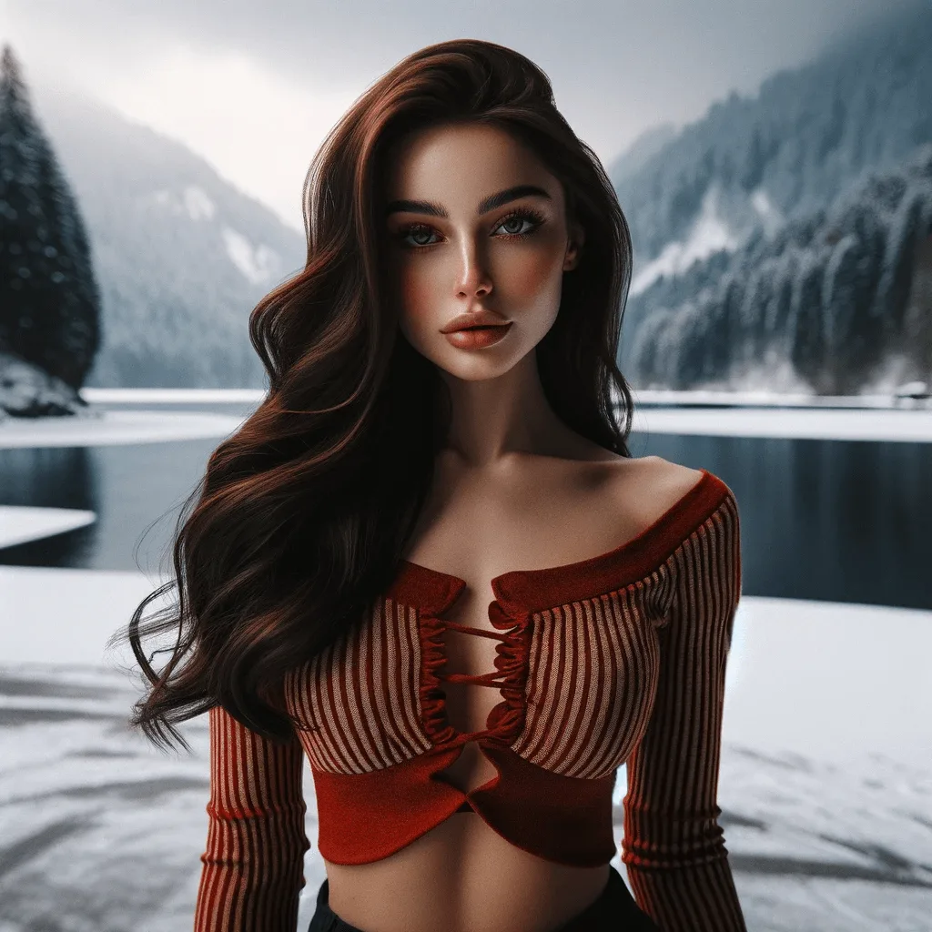 Female Model Portrait Fotoshooting Hirzmann Stausee Hirzmannsperre im Winter Steiermark inkl. 37 Fototipps und Bildideen