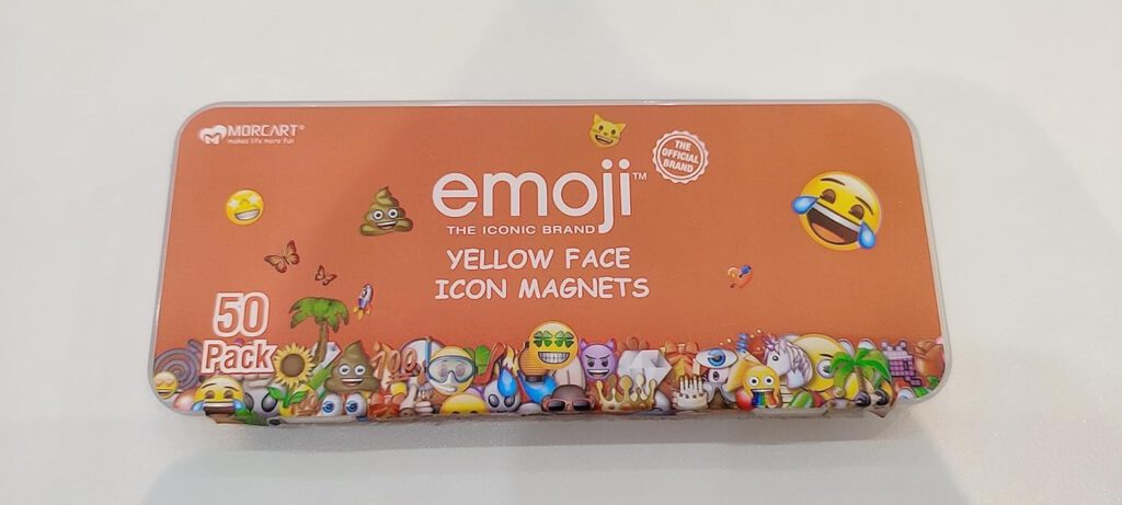 MORCART Emoji Magnete Kühlschrankmagnete Dekorative Magnettafel Whiteboard Küche Fridge Locker Eisen Büro Kleinkinder und Erwachsene Geschenk 50 Stück