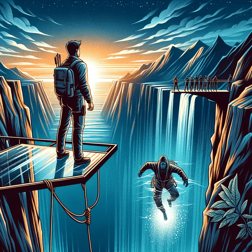 Spring voraus! Die Angst kommt nach… Höher, schneller und weiter! Panik!