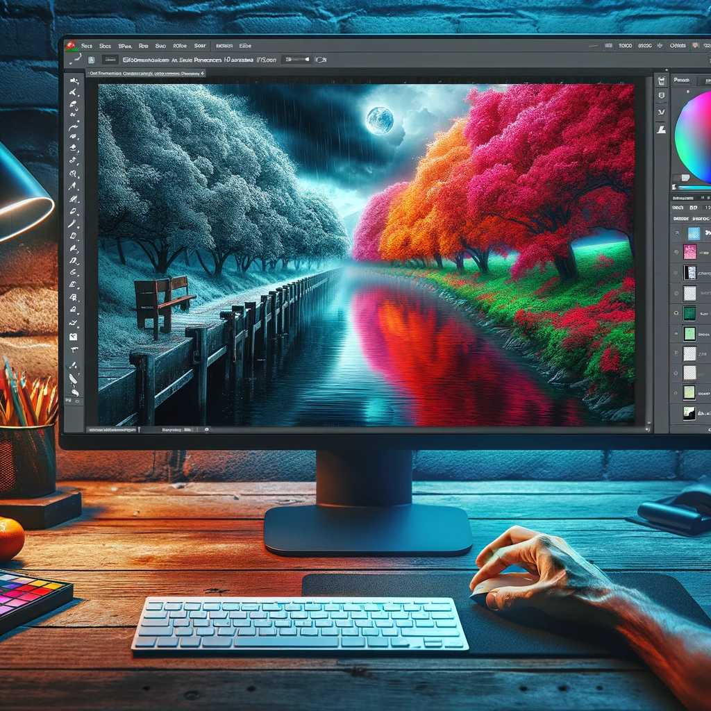 Farben ändern mit einer Farbton Sättigung Einstellungsebene in Adobe Photoshop