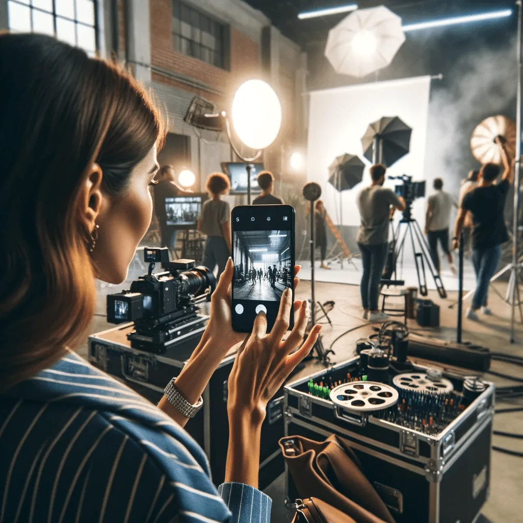 Behind-the-Scenes Video bei Filmproduktionen und Fotoshootings BTS. Fotografieren und Filmen mit dem Smartphone: Bessere Fotos und Videos mit dem Handy für Freizeit, Hobby und Business