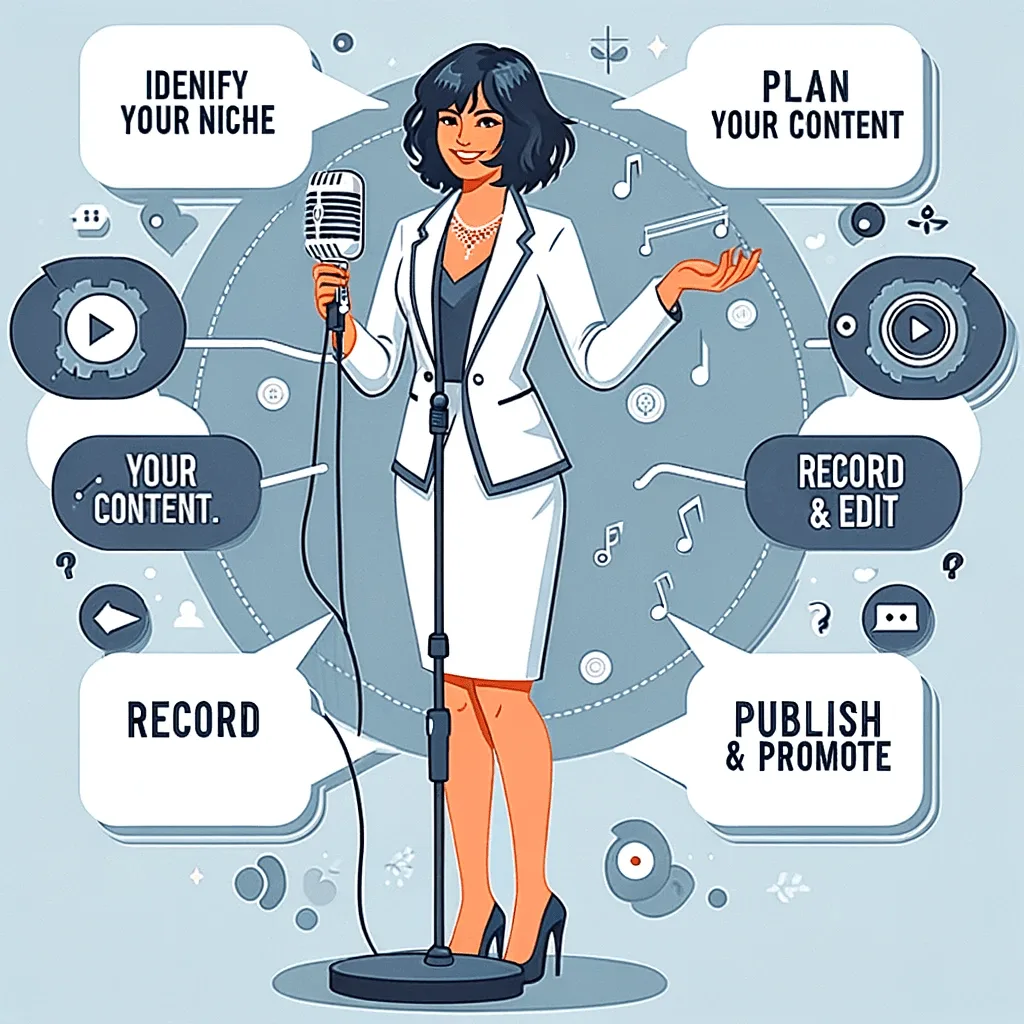 StepByStep Checkliste Schritt für Schritt zu deinem eigenen erfolgreichen Podcast. Wie werde ich im Internet sichtbar?!: Starte mit Social Media für Erfolg durch deinen Online Auftritt und mehr Sichtbarkeit