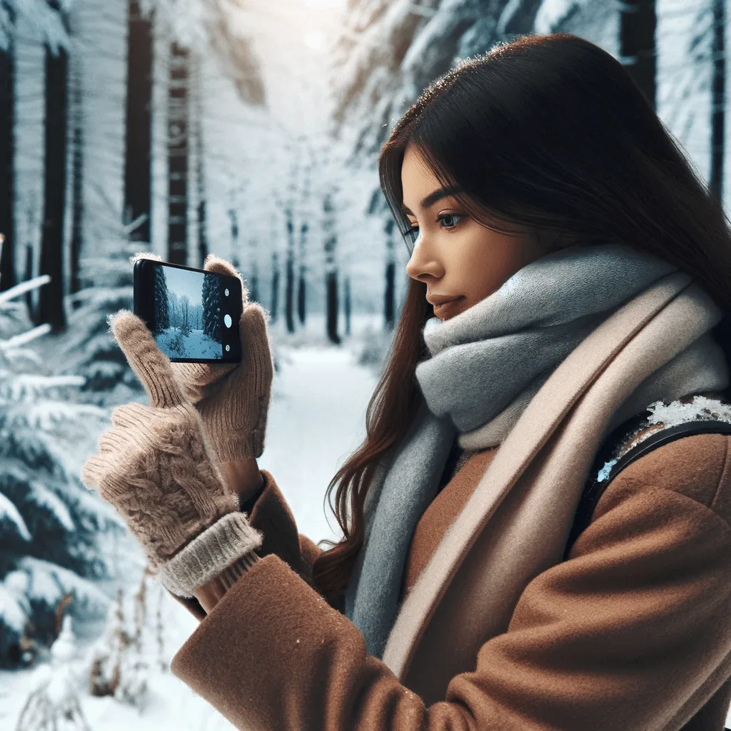 Fotografieren und Filmen bei Schnee im Wald mit dem Smartphone. Fotografieren und Filmen mit dem Smartphone: Bessere Fotos und Videos mit dem Handy für Freizeit, Hobby und Business