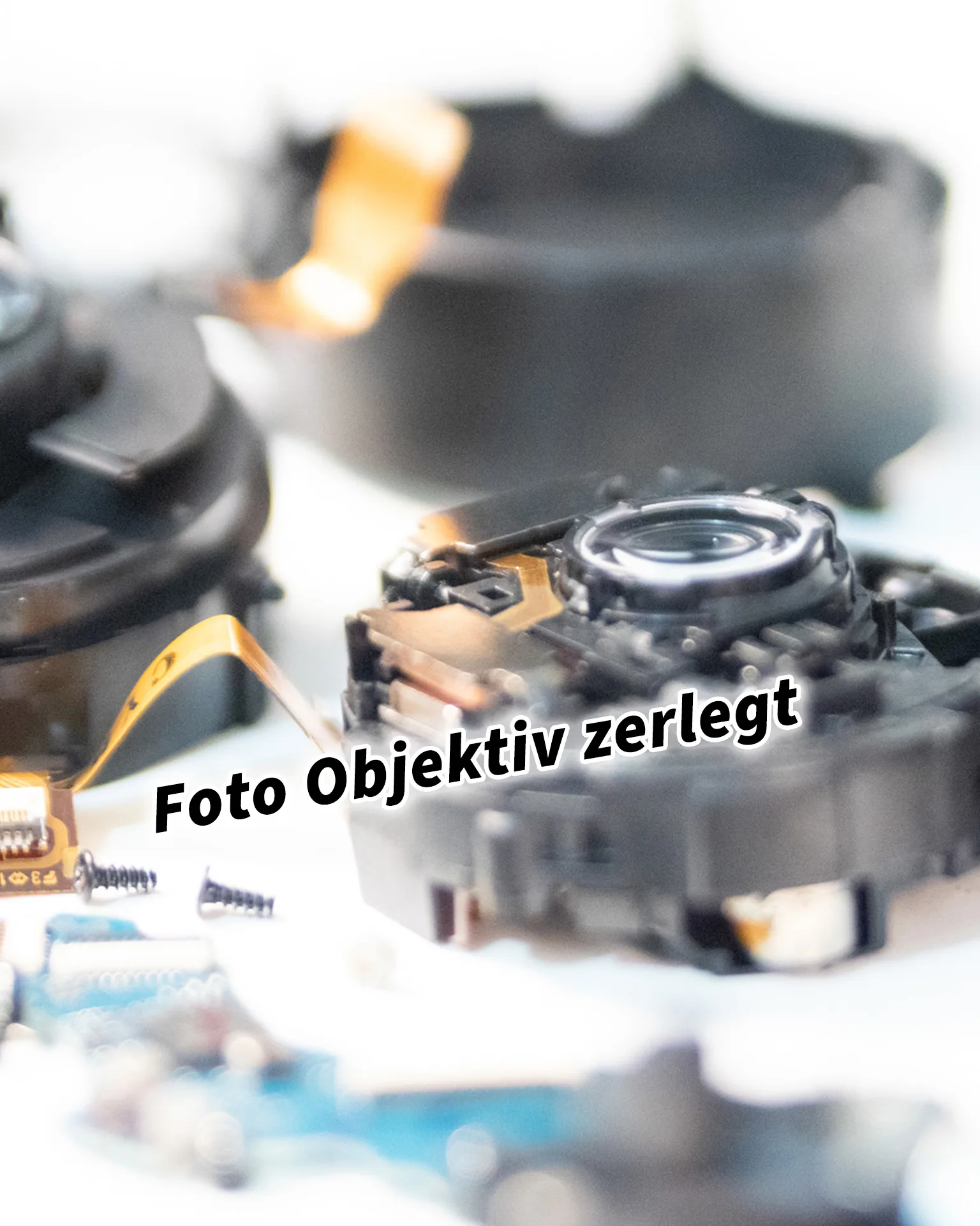 Foto Objektiv Sony SELP1650 zerlegt