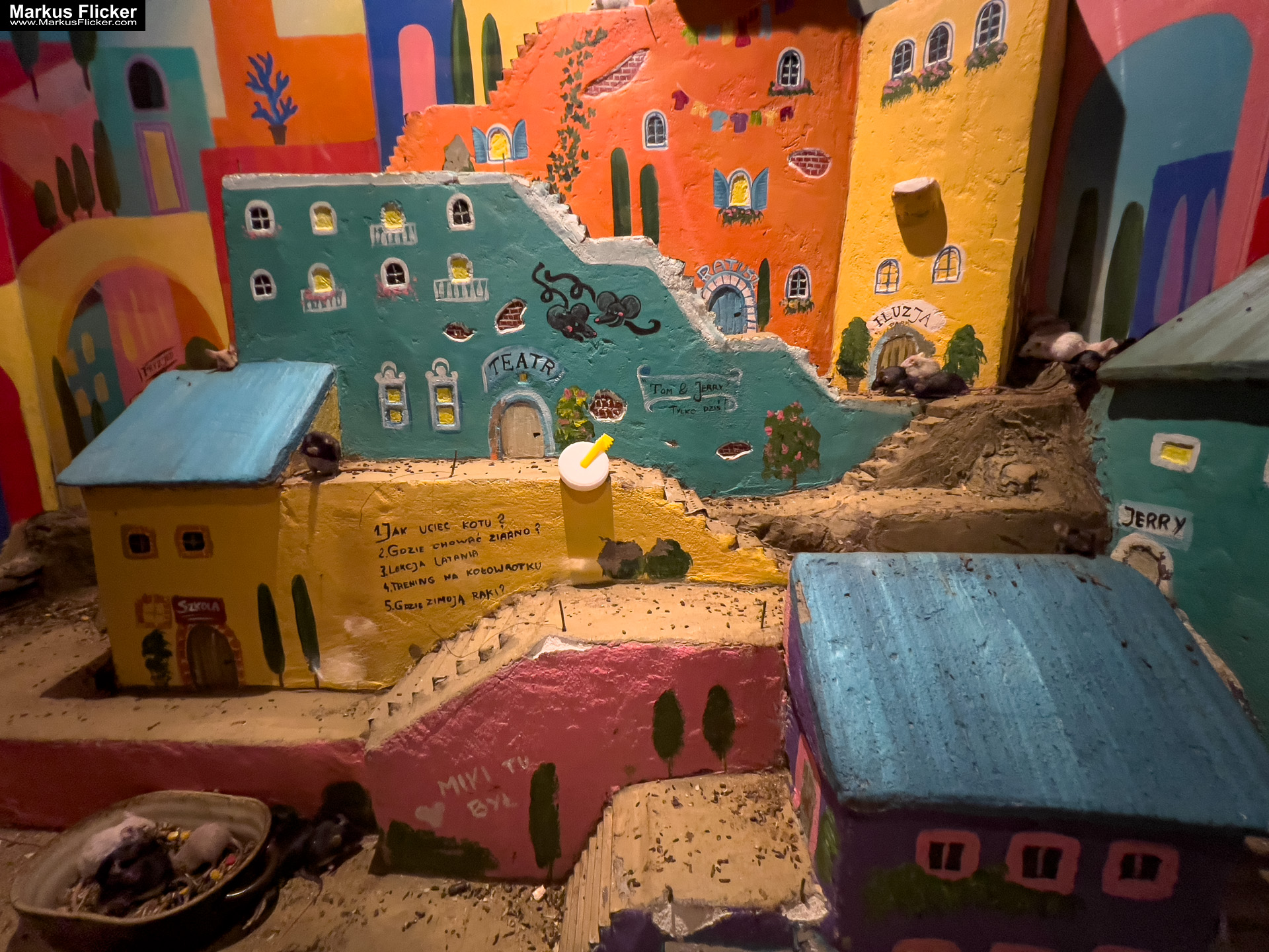 MYSZOGRÓD ZAKOPANE Skurrile Attraktion mit einer von lebenden Mäusen bevölkerten Miniaturlandschaft mit Häusern, Dörfern, Eisenbahnstrecke & Skigebiet MYSZOGRÓD ZAKOPANE Skurrile Attraktion mit einer von lebenden Mäusen bevölkerten Miniaturlandschaft mit Häusern, Dörfern, Eisenbahnstrecke & Skigebiet