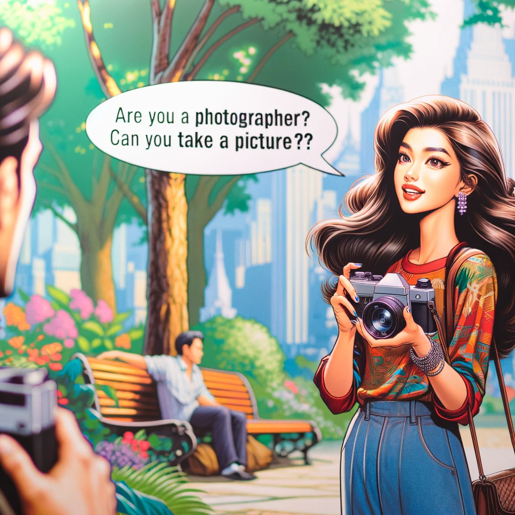 Bist du Fotograf? Kannst du mal schnell ein Foto machen? Hast du schon mal einen Tischler auf der Straße gefragt, ob er eine Kreissäge mit hat? Du brauchst nur mal schnell einen Schrank...