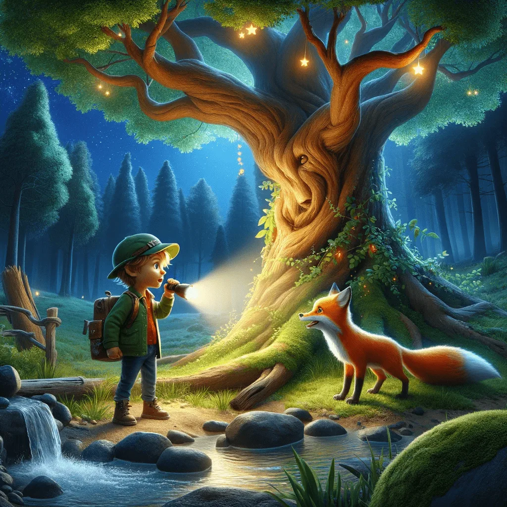 Lukas und das Geheimnis des leuchtenden Baums. Gute Nacht Geschichten für Kinder zum Einschlafen für eine schöne Reise ins Traumland zum Vorlesen und selber lesen lassen mit Mehrwert, Wissen und Lernerfolg Buch von Markus Flicker