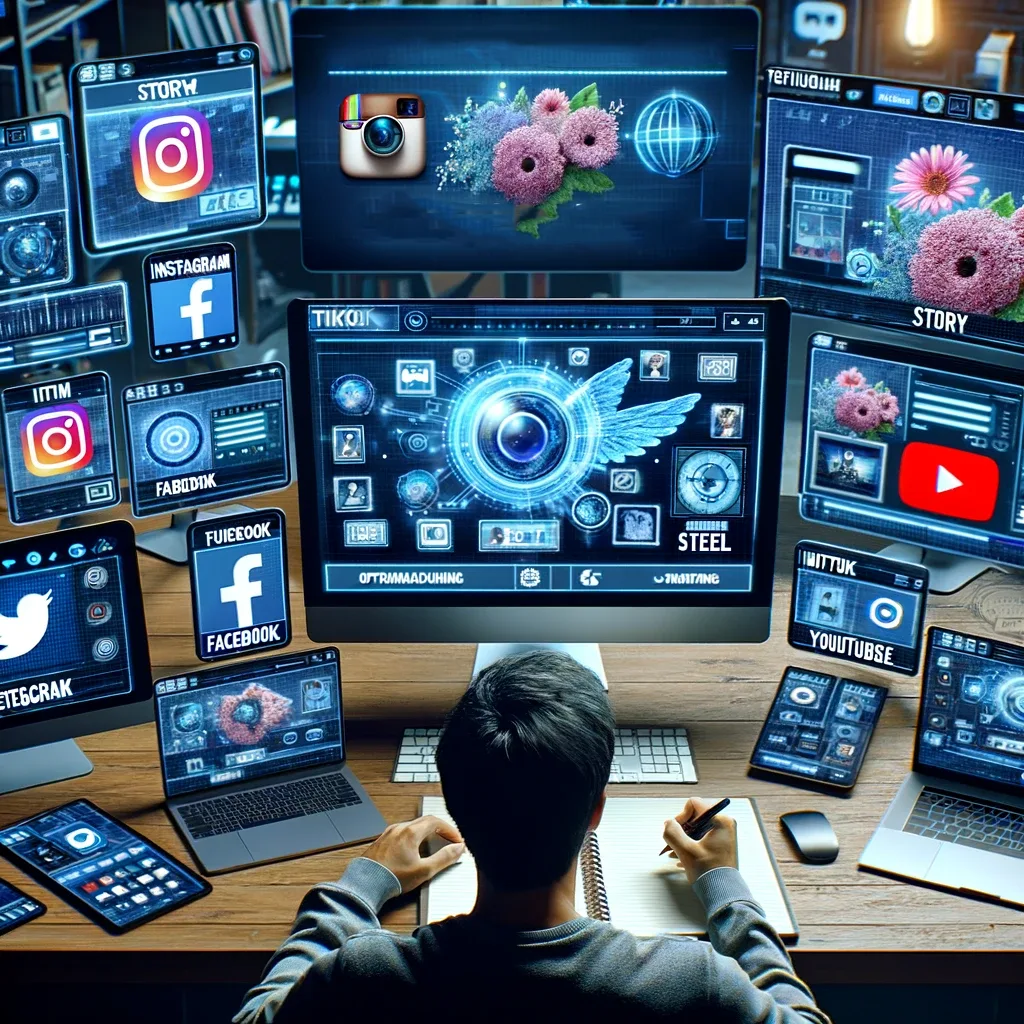 Verstehen der spezifischen Anforderungen und Formate von Plattformen wie Instagram, TikTok, Facebook, YouTube und Twitter (X). Optimierung von Videos für Feed, Story, Reel und IGTV. Wie werde ich im Internet sichtbar?!: Starte mit Social Media für Erfolg durch deinen Online Auftritt und mehr Sichtbarkeit