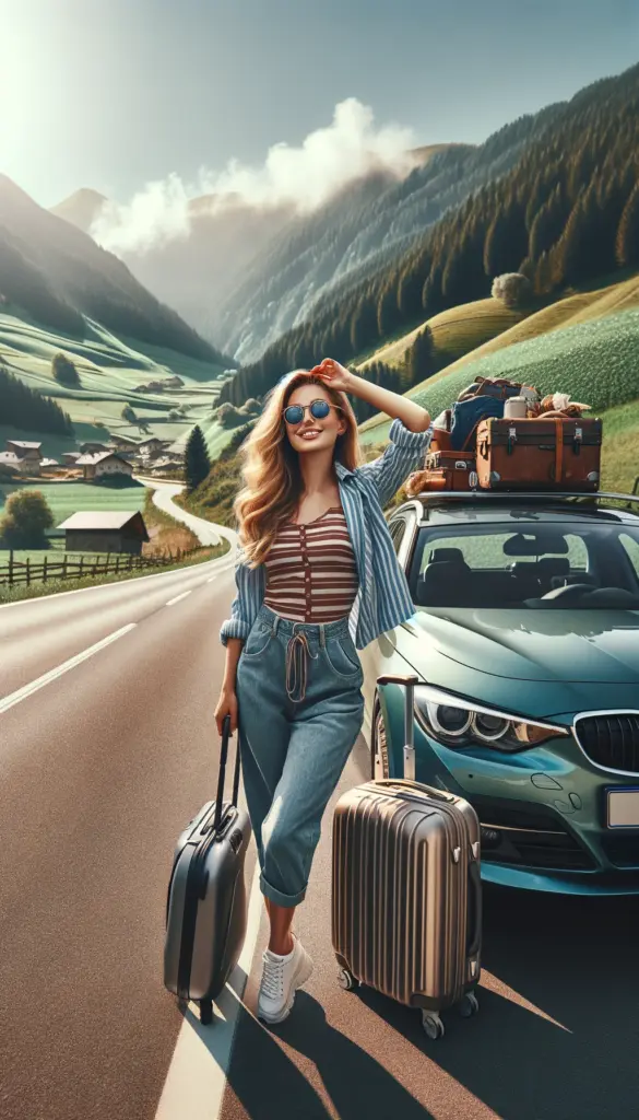 Roadtrip in Europa: Reisen mit dem Auto innerhalb der EU. Citytrips, Camping, Landschaft, Rundfahrt mit dem PKW, romantische Städte und Urlaubsinspiration