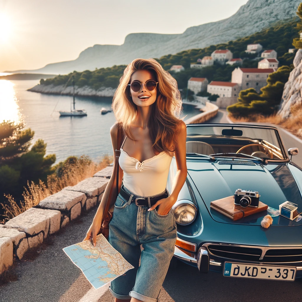 Kroatien: Roadtrip in Europa. Reisen mit dem Auto innerhalb der EU. Citytrips, Camping, Landschaft, Rundfahrt mit dem PKW, romantische Städte und Urlaubsinspiration