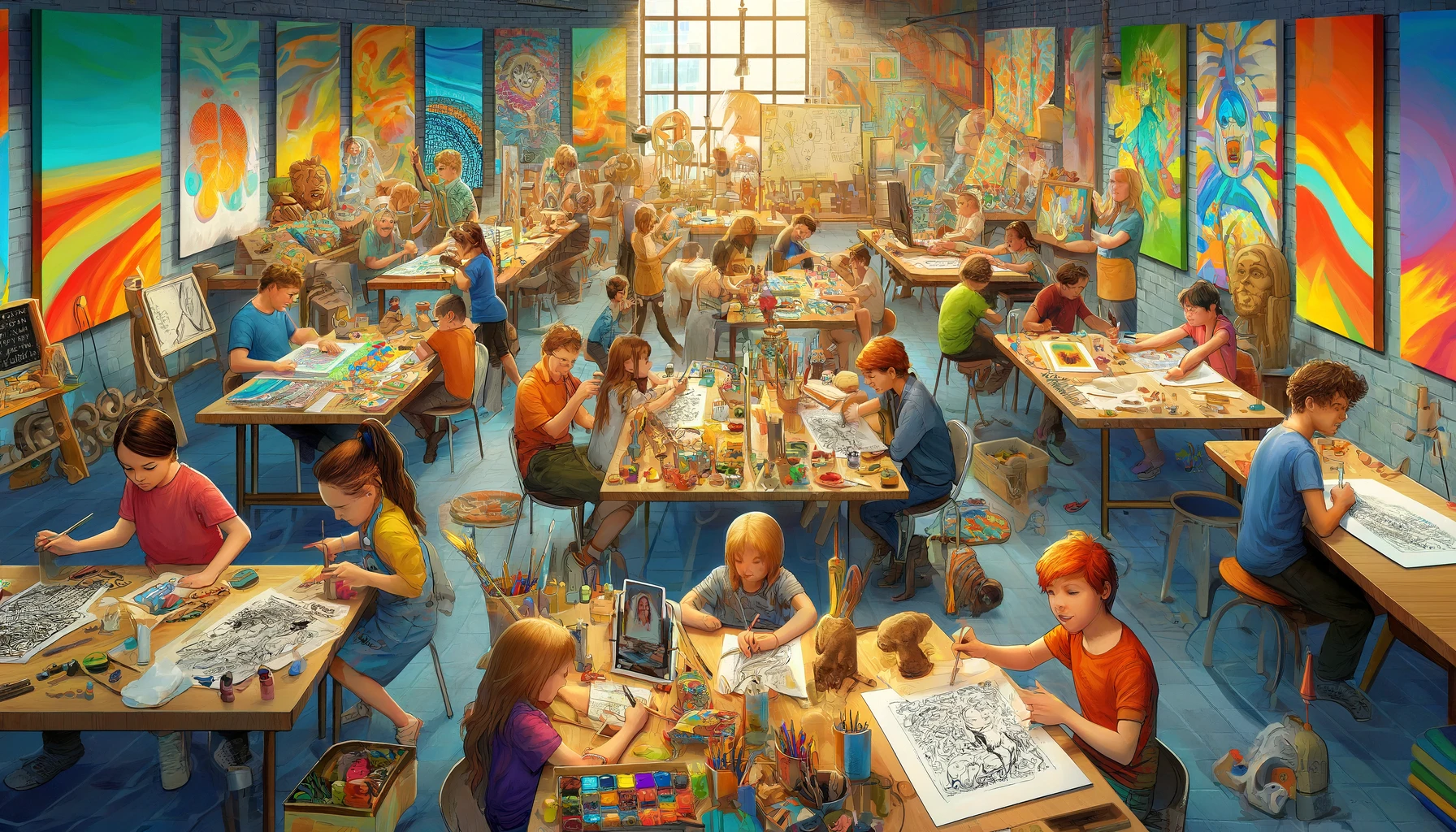 3 Tage Kreativ Comic – Acryl – Skulpturen aus Ytong und Draht – Specksteintiere – Handyfotografie Kinder-Kunstprogramm 2024 Malwerkstatt Martina Brandl Steiermark Österreich