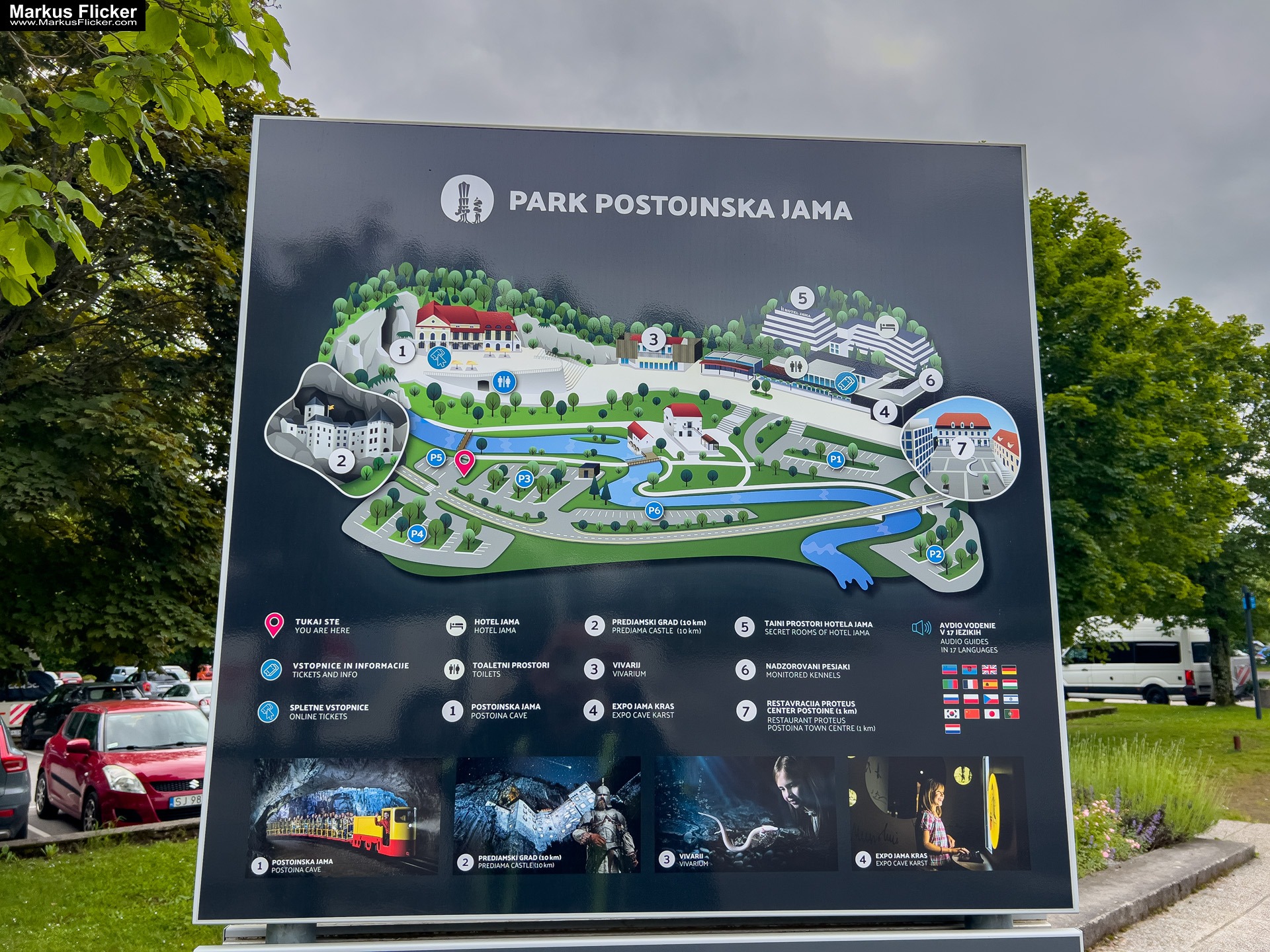 Park Postojna Jama Höhlen von Postojna in Slowenien #visitslovenia Park Postojna Jama. Höhlen von Postojna in Slowenien #visitslovenia