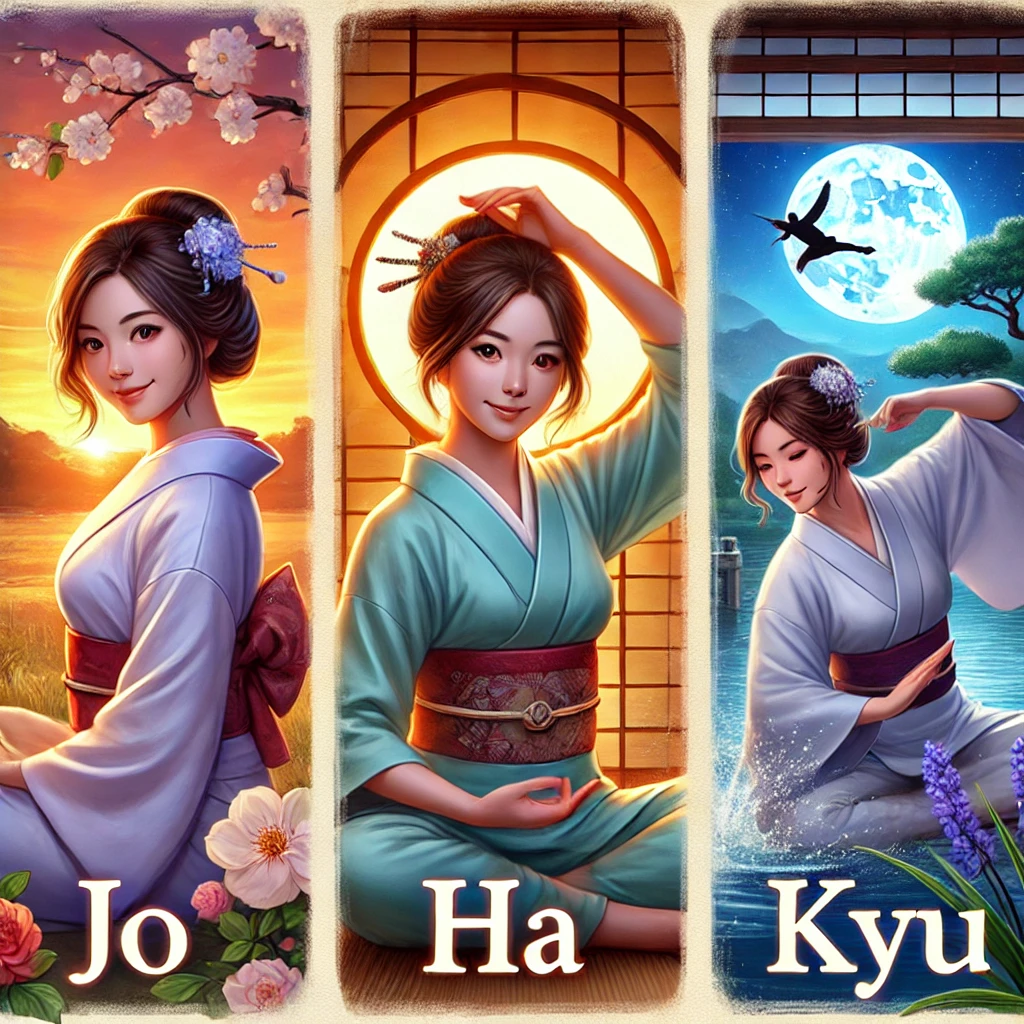 Jo-Ha-Kyu Anfang (Jo), Entwicklung (Ha) und Schluss (Kyu) Japanische Weisheiten und Techniken. Konzepte für Erfolg. Raus aus der Komfortzone und rein in das Leben. Lebenskunst und kontinuierliche Verbesserung im Alltag.