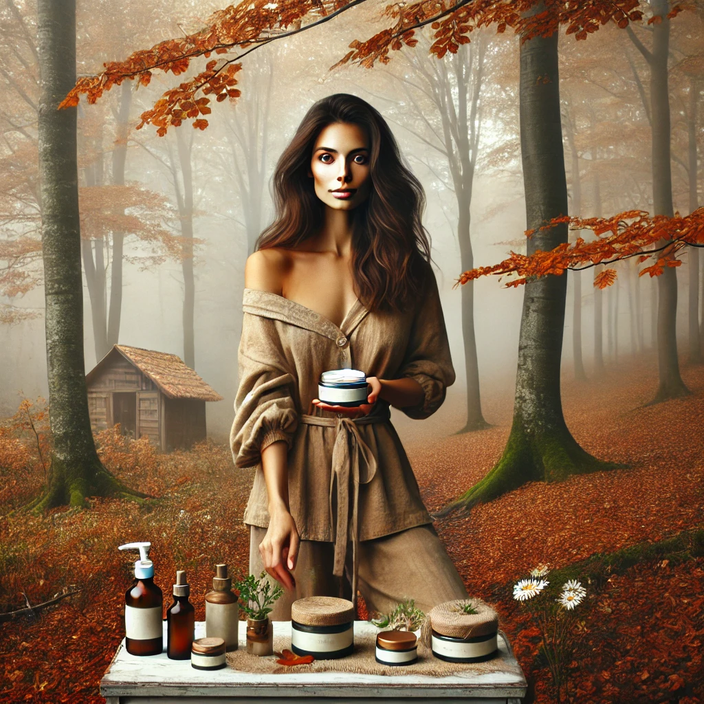 Produktfotos im Herbst bei Nebel Naturkosmetik