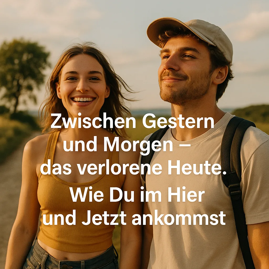 Zwischen Gestern und Morgen – das verlorene Heute. Wie Du im Hier und Jetzt ankommst