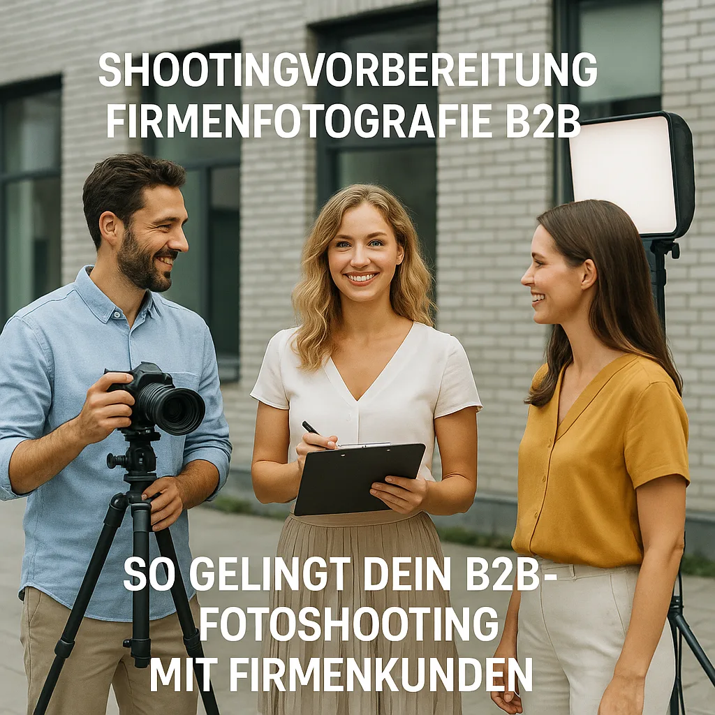 Shootingvorbereitung Firmenfotografie B2B. So gelingt Dein B2B-Fotoshooting mit Firmenkunden