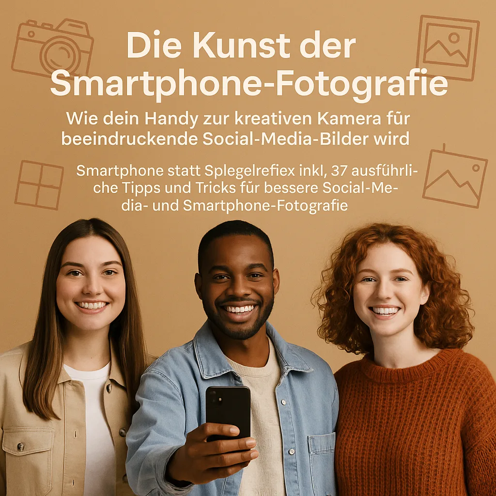 Die Kunst der Smartphone-Fotografie: Wie dein Handy zur kreativen Kamera für beeindruckende Social-Media-Bilder wird. Smartphone statt Spiegelreflex inkl. 37 ausführliche Tipps und Tricks für bessere Social-Media- und Smartphone-Fotografie