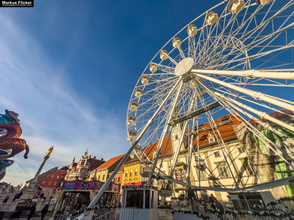 Magisches Maribor Weihnachtsmarkt Winterwunderland Advent im Winter Čarobni Maribor Riesenrad Slowenien Magisches Maribor Weihnachtsmarkt Winterwunderland Advent im Winter Čarobni Maribor Riesenrad