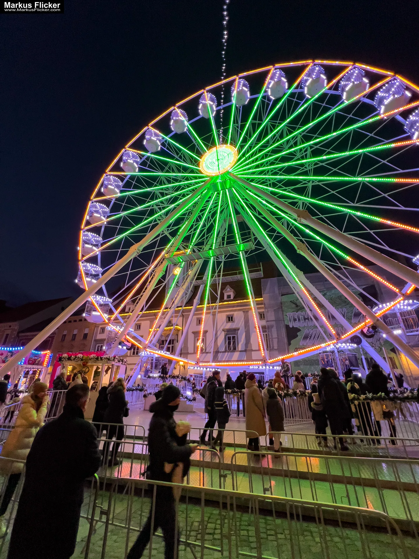 Magisches Maribor Weihnachtsmarkt Winterwunderland Advent im Winter Čarobni Maribor Riesenrad
