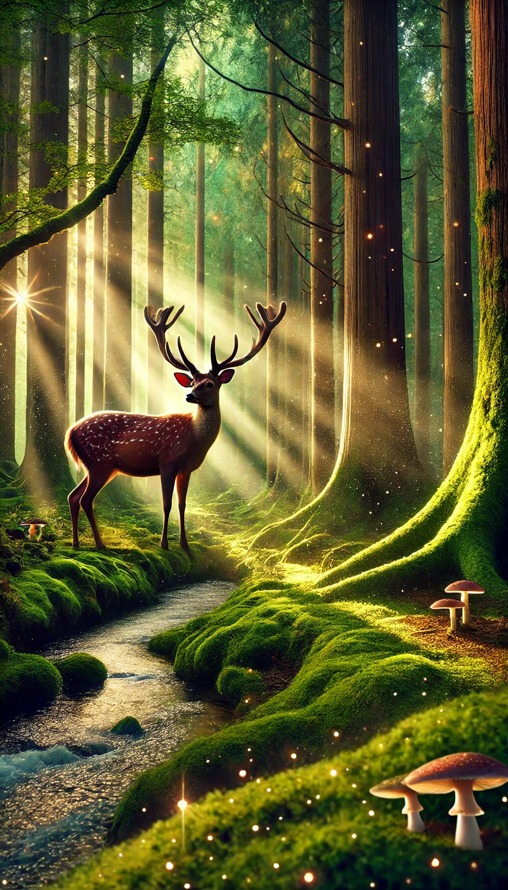 Der geheimnisvolle Hirsch und das Abenteuer im Wald. 30 Spannende und lehrreiche Kindergeschichten im Wald. Die mutigen Freunde des Waldes. Abenteuer im Herzen des Zauberwaldes. Tierische Helden und ihre magischen Reisen.