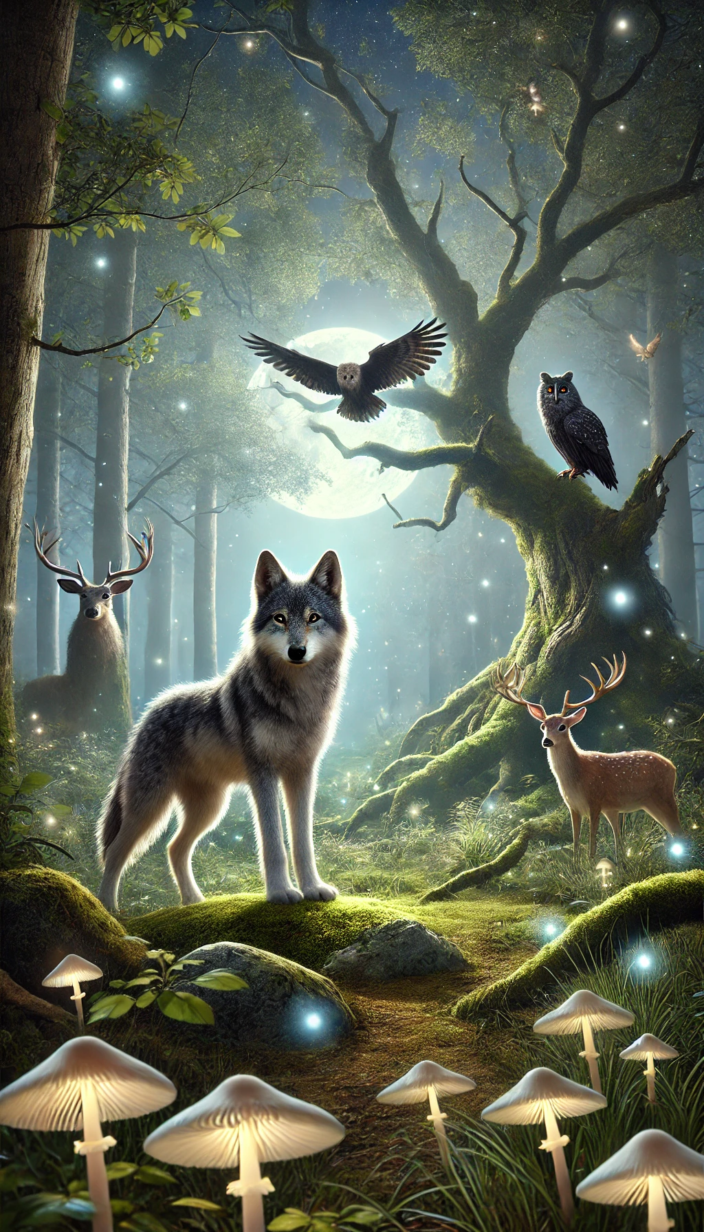 Die Weisheit des jungen Wolfes. 30 Spannende und lehrreiche Kindergeschichten im Wald. Die mutigen Freunde des Waldes. Abenteuer im Herzen des Zauberwaldes. Tierische Helden und ihre magischen Reisen. 37 Tipps und Tricks für Kinder und Eltern