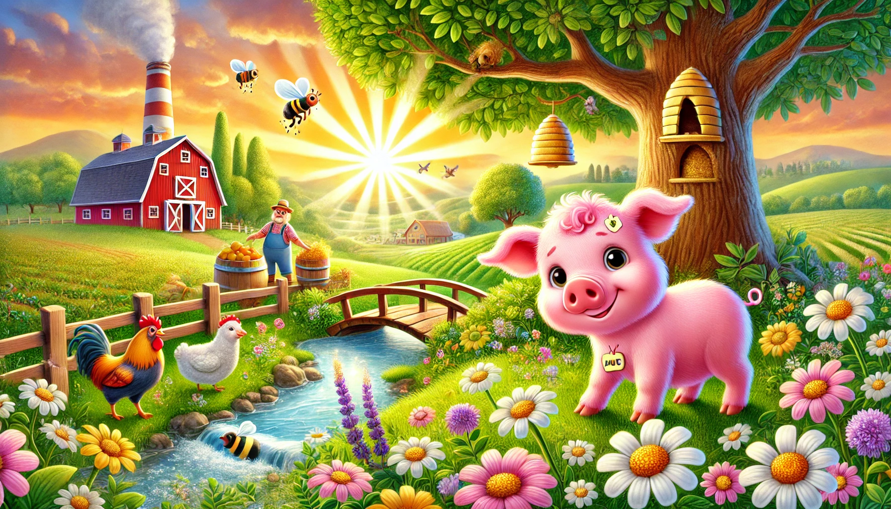 Die Abenteuer von Schlappi, dem neugierigen Schwein. 20 Spannende und lehrreiche Kindergeschichten am Bauernhof. Tierische Geschichten voller Mut und Freundschaft. Erzählungen von Entdeckern und Freunden. Abenteuer und Freundschaften in der Tierwelt