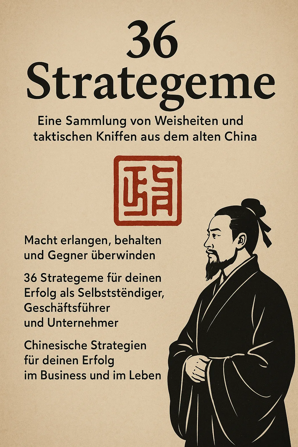 36 Strategeme. Eine Sammlung von Weisheiten und taktischen Kniffen, aus dem alten China. Macht erlangen, behalten und Gegner überwinden. 36 Strategeme für deinen Erfolg als Selbstständiger, Geschäftsführer und Unternehmer Chinesische Strategien für deinen Erfolg im Business und im Leben