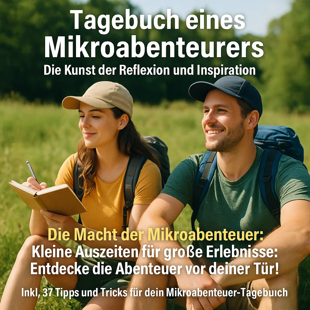 Tagebuch eines Mikroabenteurers: Die Kunst der Reflexion und Inspiration. Die Macht der Mikroabenteuer: Kleine Auszeiten für große Erlebnisse: Entdecke die Abenteuer vor deiner Tür! Inkl. 37 Tipps und Tricks für dein Mikroabenteuer-Tagebuch