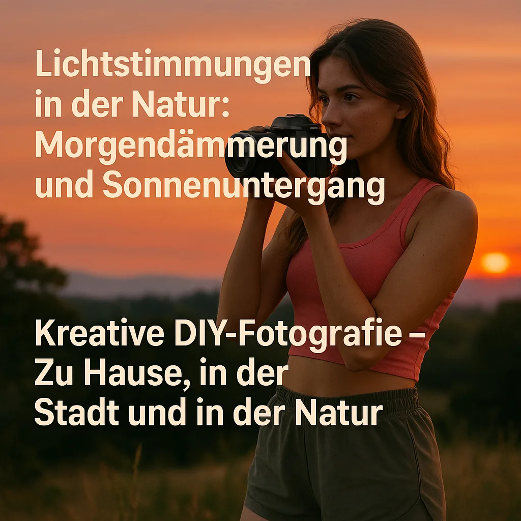 Lichtstimmungen in der Natur: Morgendämmerung und Sonnenuntergang für DIY Fotografie. Kreative DIY-Fotografie – Zuhause, in der Stadt und in der Natur