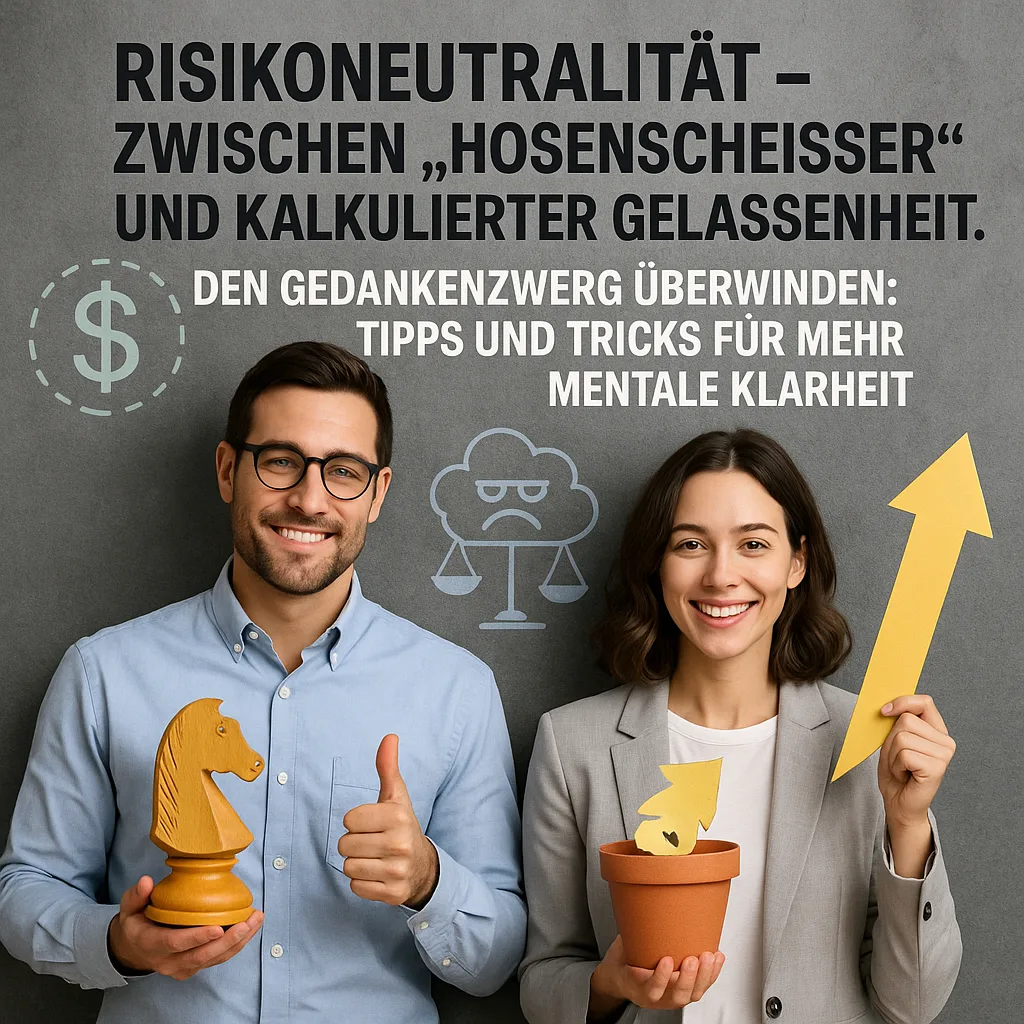 Risikoneutralität – Zwischen „Hosenscheißer“ und kalkulierter Gelassenheit. Den Gedankenzwerg überwinden: Tipps und Tricks für mehr mentale Klarheit.